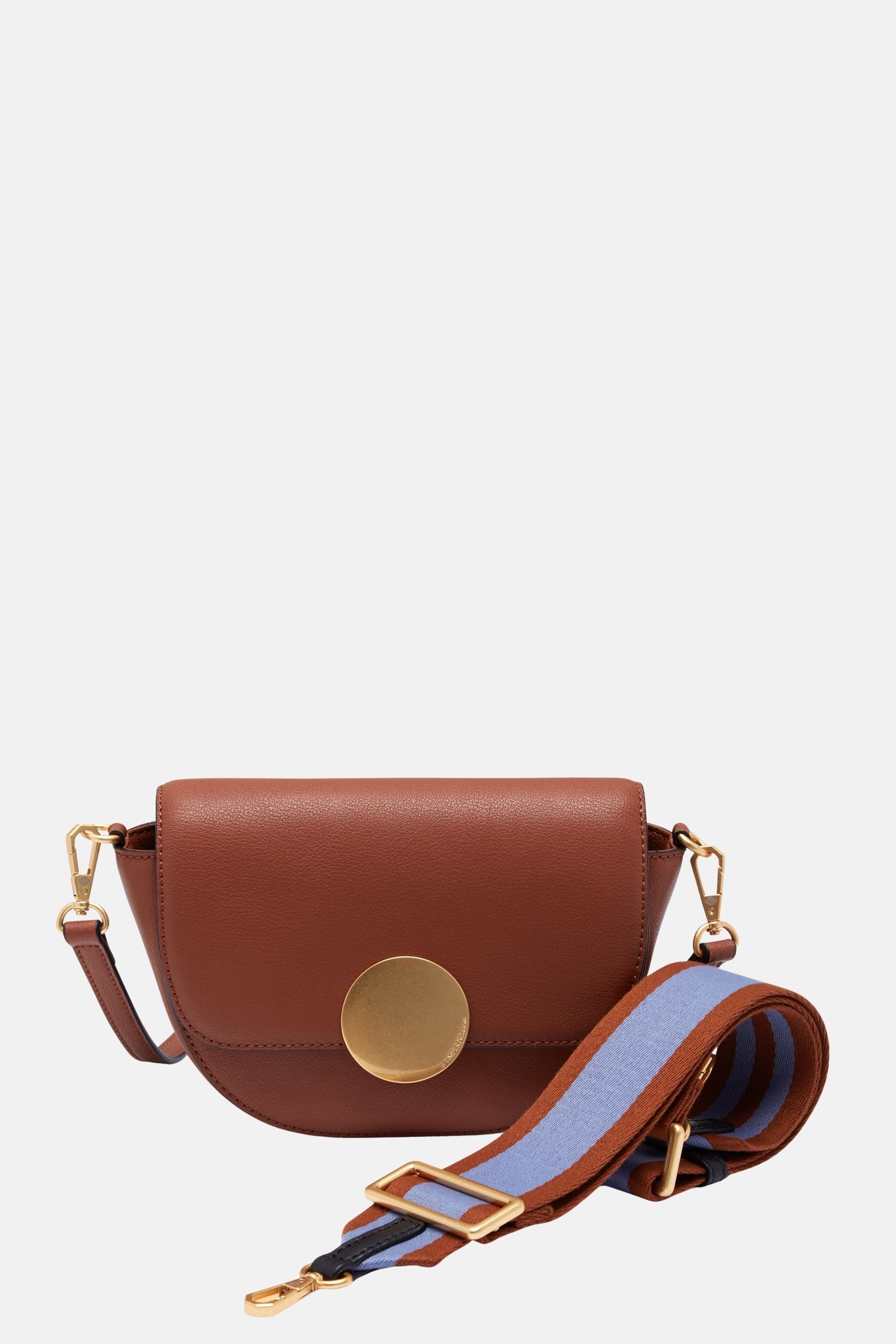 Oryany - Lottie Saddle Crossbody Small Handbags - Toffee Tan Leather