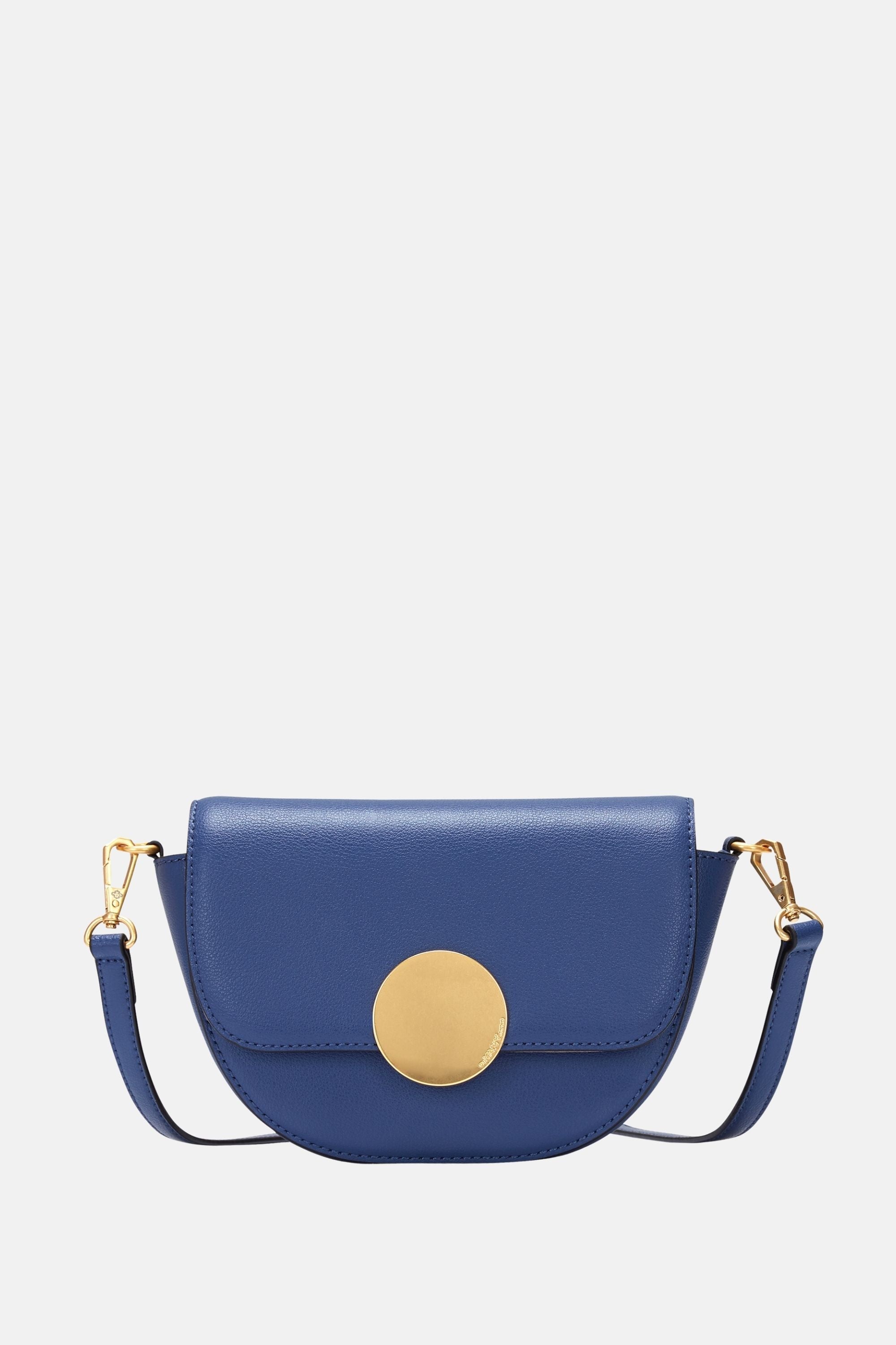 Oryany - Lottie Saddle Crossbody Small Handbags - Navy Leather