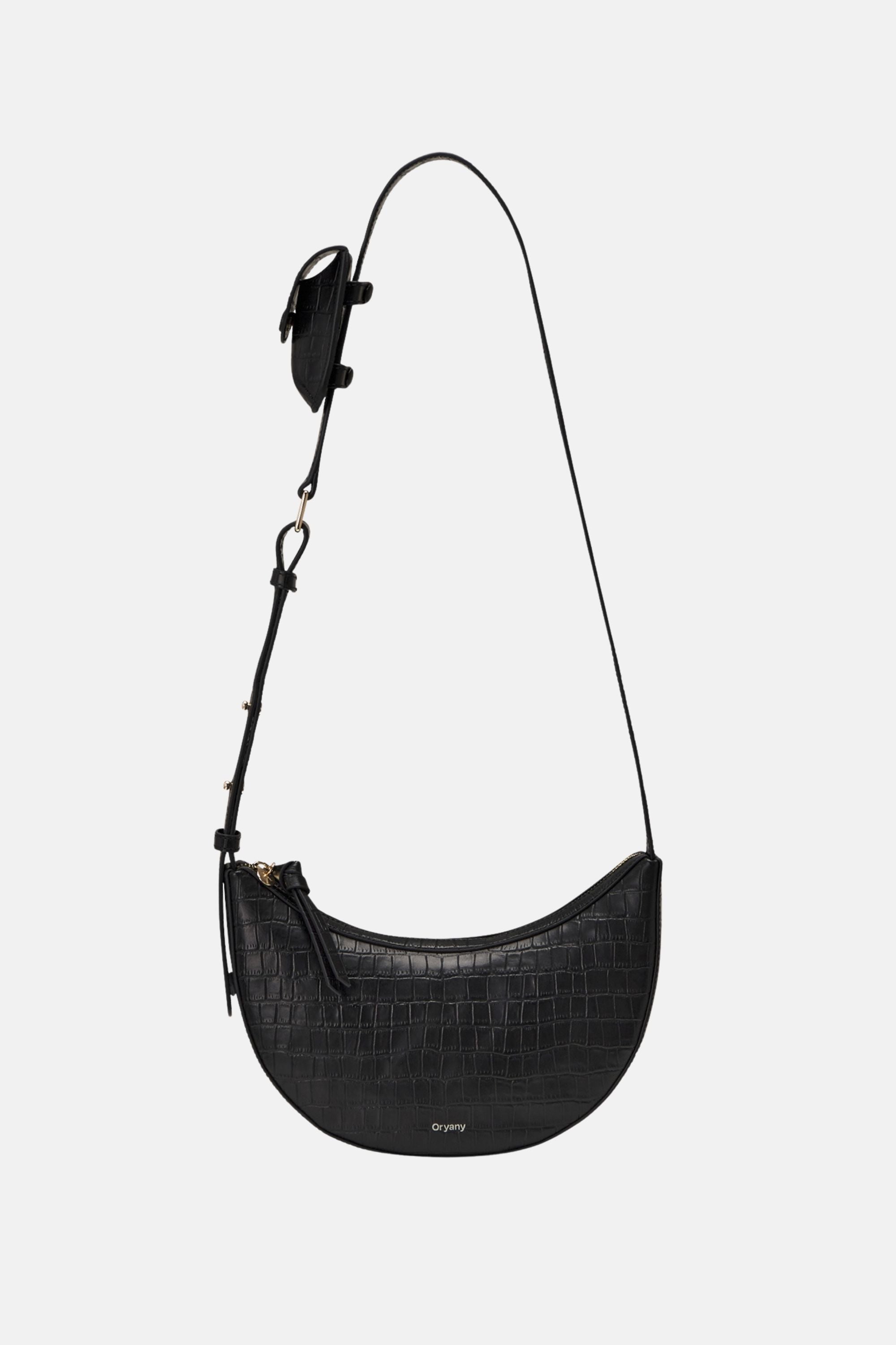Oryany - Rookie Croco Crossbody Medium Handbags - Black