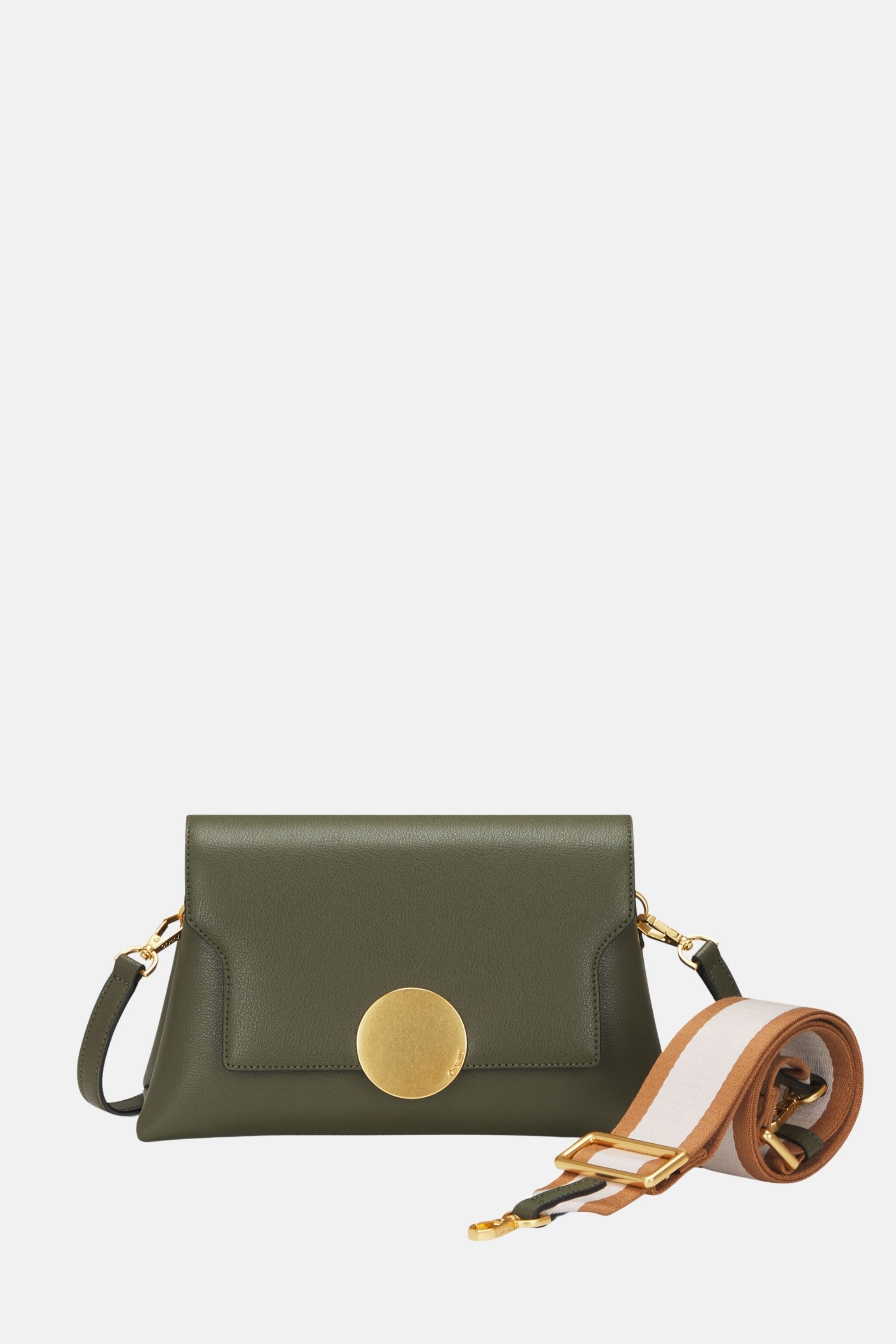 Oryany - Lottie Flap Crossbody Medium Handbags - Olive Leather