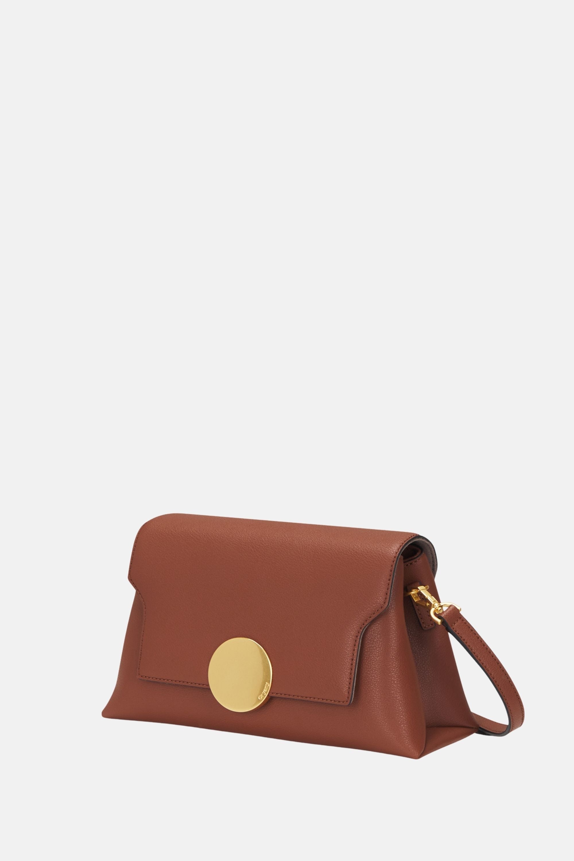 Oryany - Lottie Flap Crossbody Medium Handbags - Toffee Tan Leather