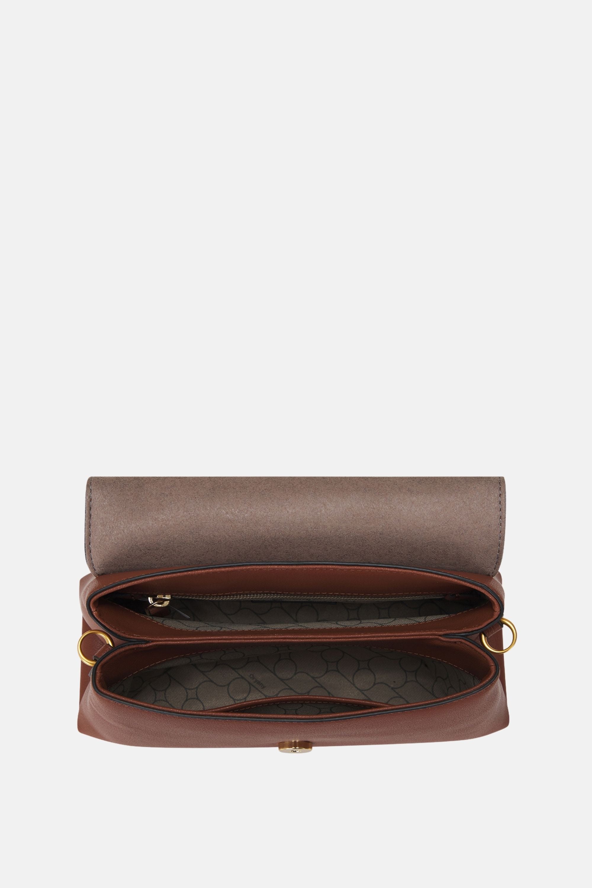 Oryany - Lottie Flap Crossbody Medium Handbags - Toffee Tan Leather