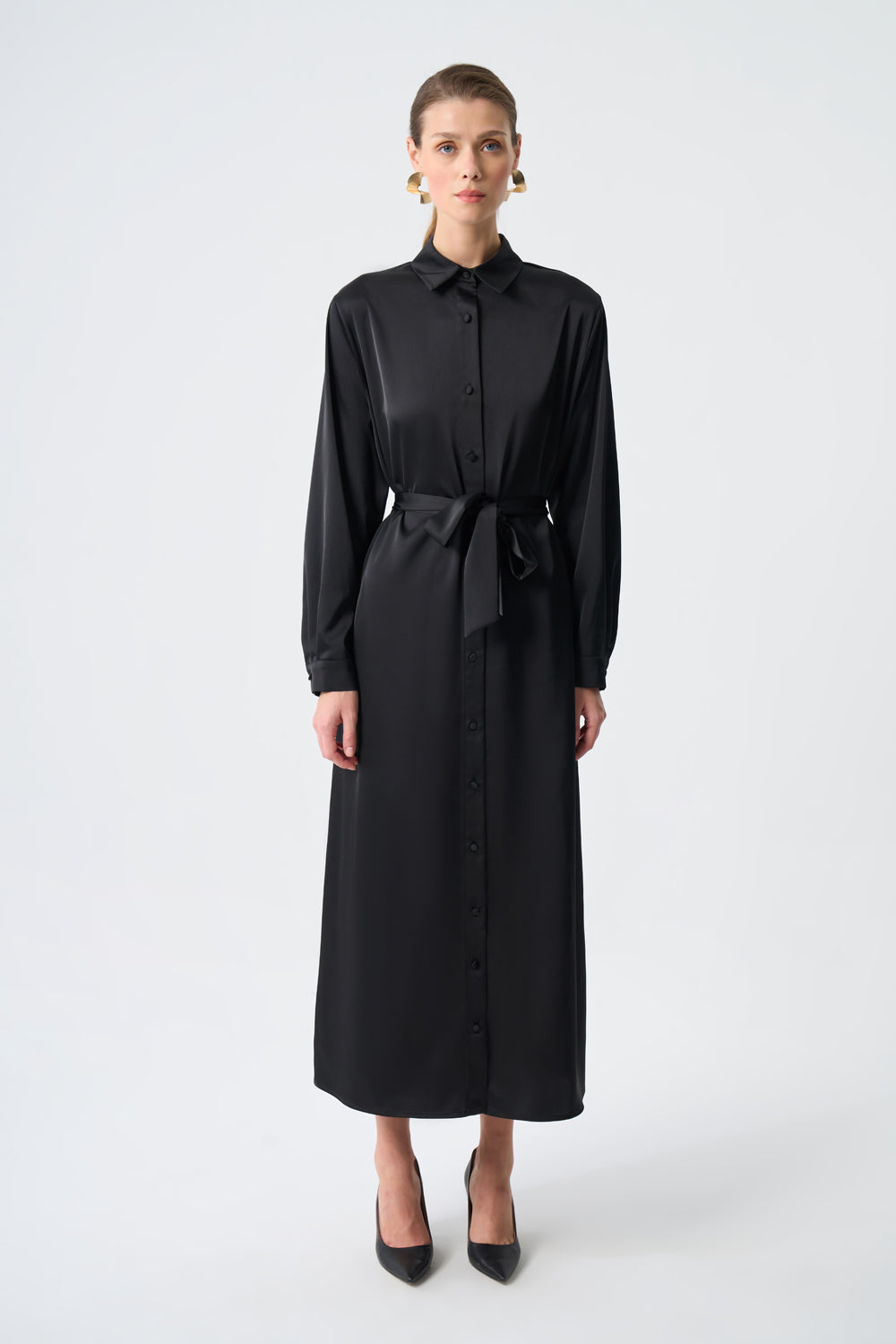 Mizalle - Ellips Patterned Shirt Dress