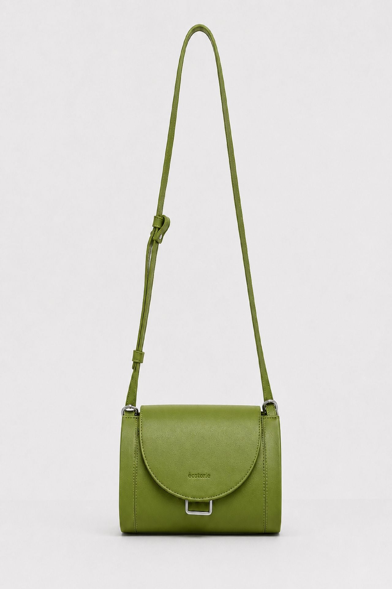 Ecotorie Nora Leather Crossbody Bag Sea Kelp