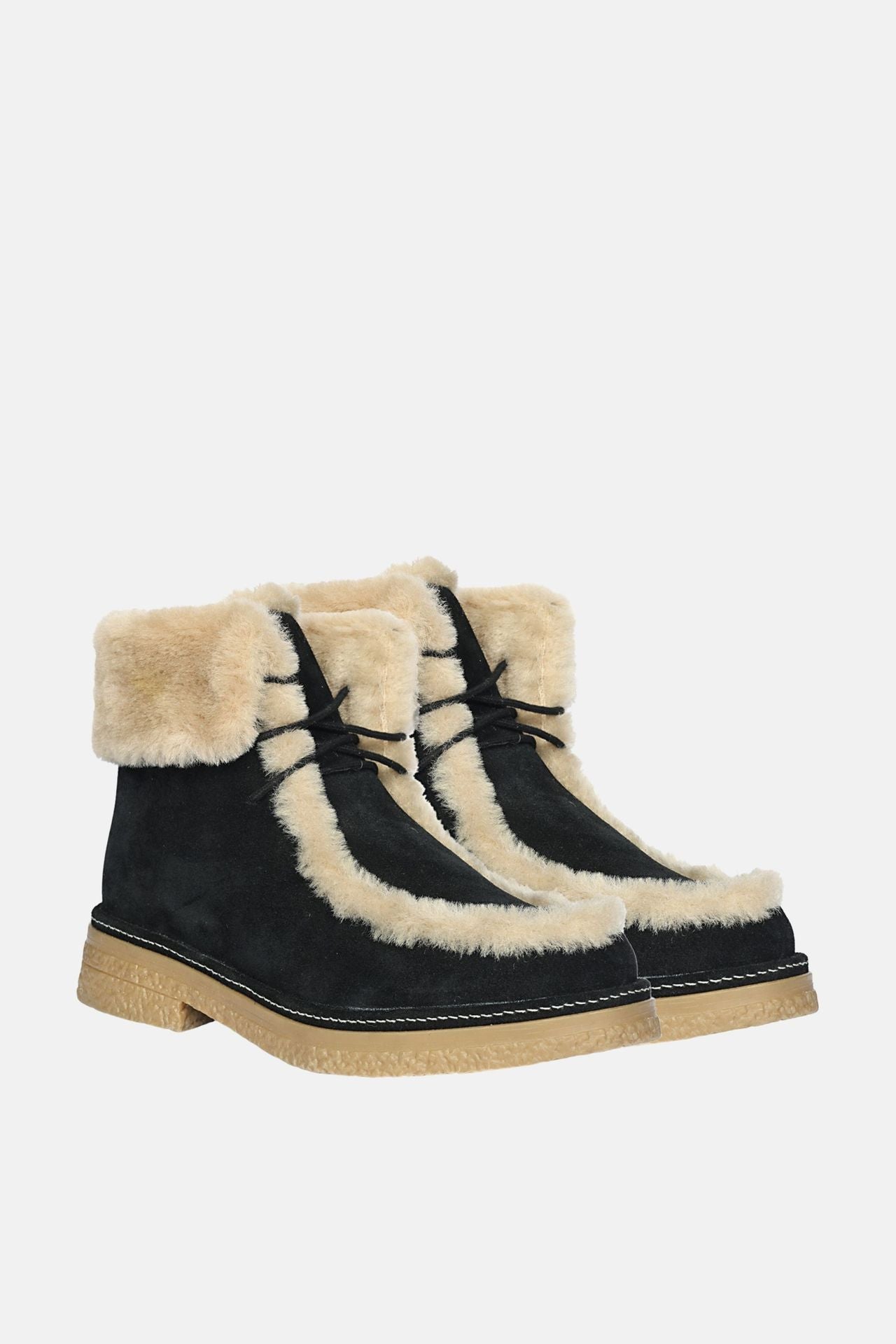 Jelavu Bari -  Suede & Shearling Ankle Boots