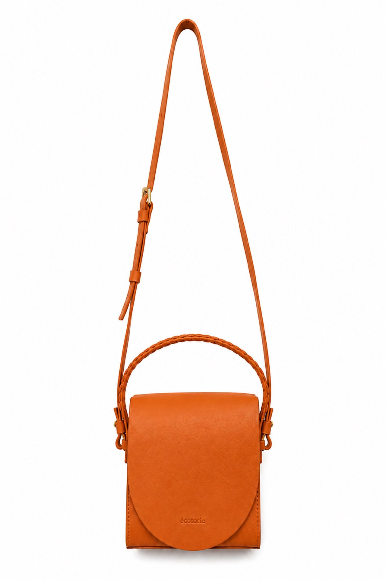 Ecotorie Margaux Leather Crossbody Bag Caramel