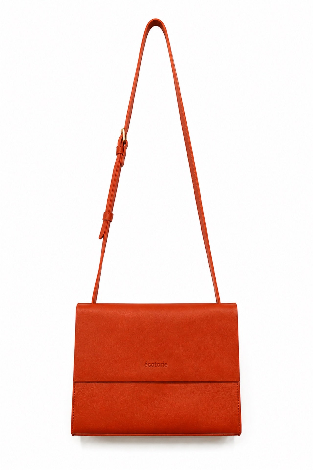 Ecotorie Betty Leather Crossbody Bag Rust
