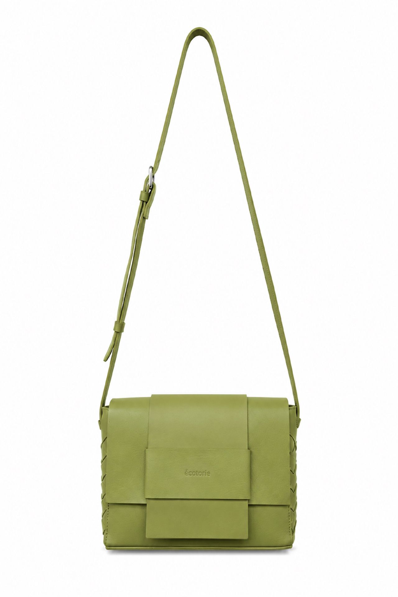 Ecotorie Iris Leather Crossbody bag Sea Kelp