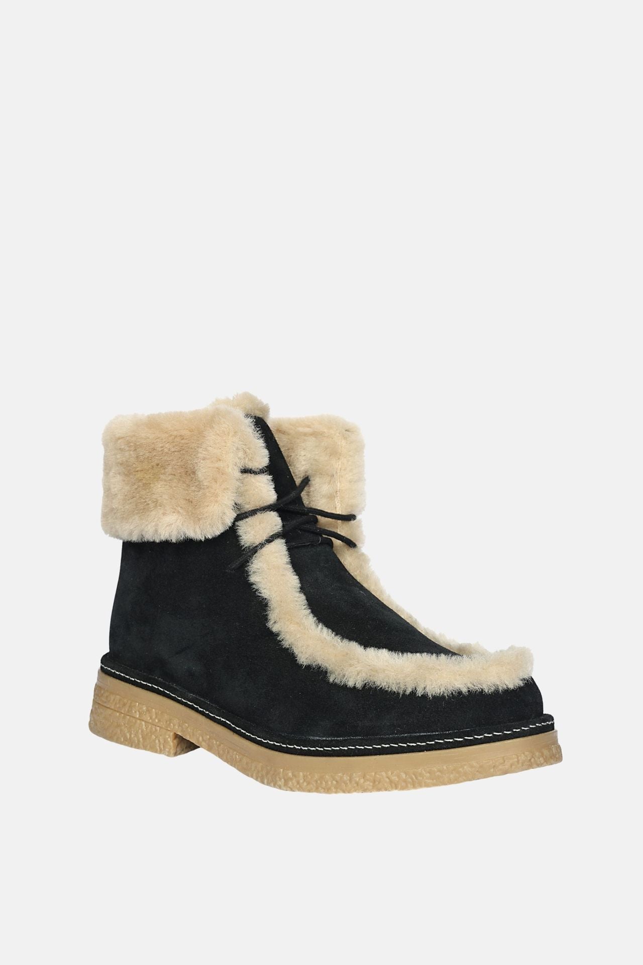 Jelavu Bari -  Suede & Shearling Ankle Boots