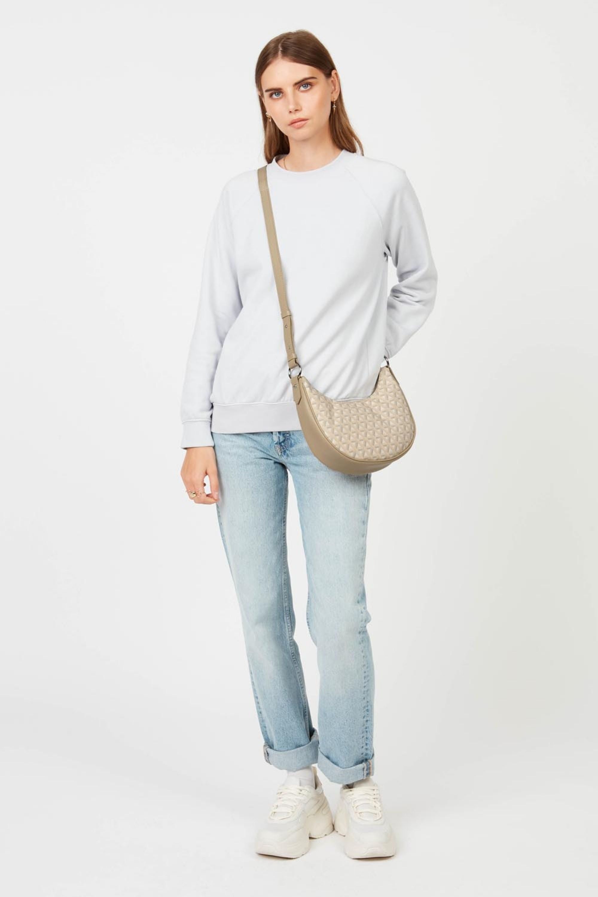 Lancaster Ikon It Hobo Bag Beige