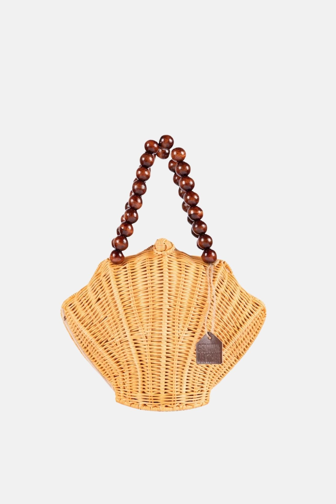 Jelavu - Shelie Woodbead - Natural Crossbody Bag