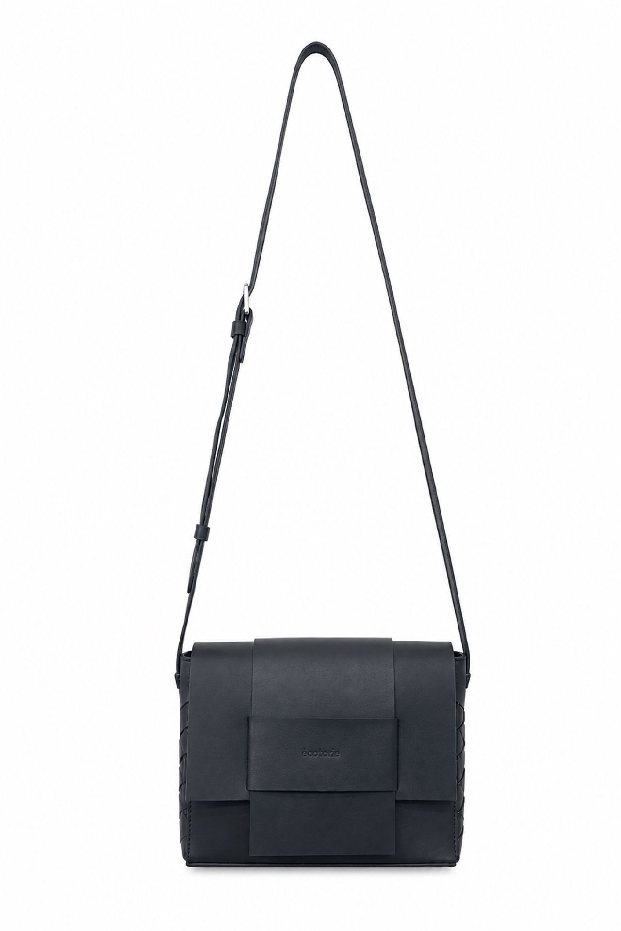 Ecotorie Iris Leather Crossbody bag Black