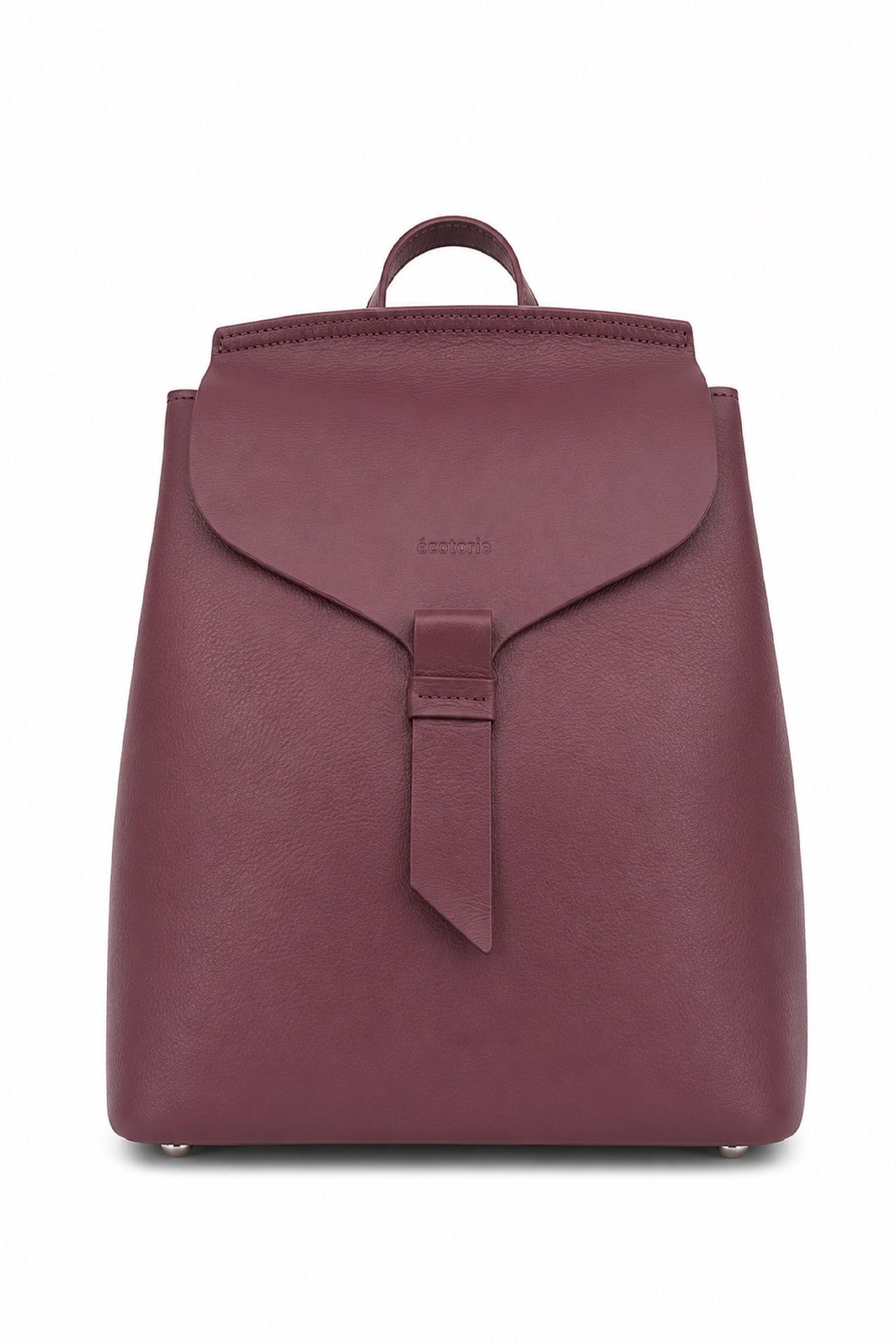Ecotorie Clementine Leather Backpack Wine