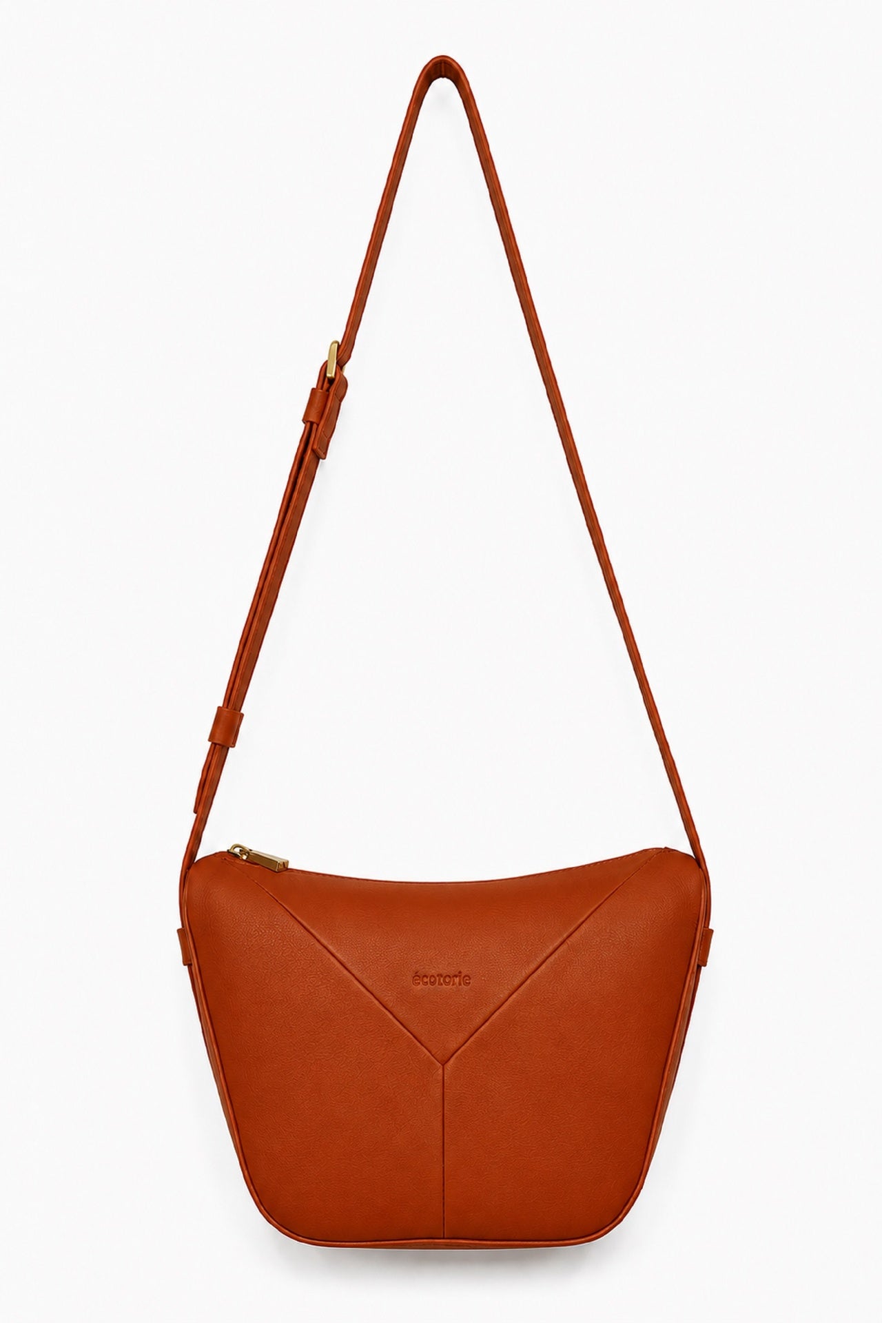 Ecotorie Lotta Leather Crossbody/X-Body Bag Rust