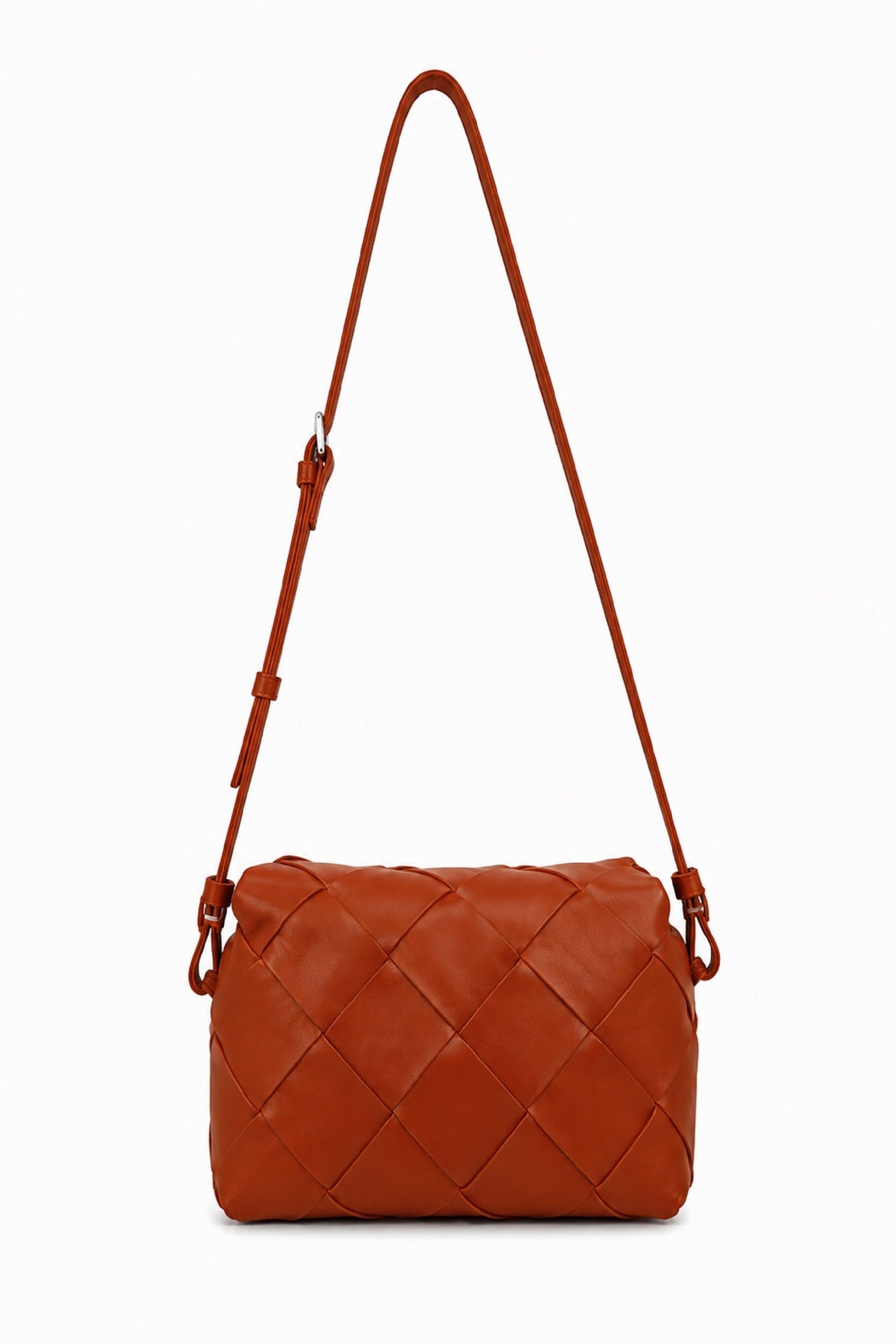 Ecotorie Maude Leather Crossbody Bag Rust