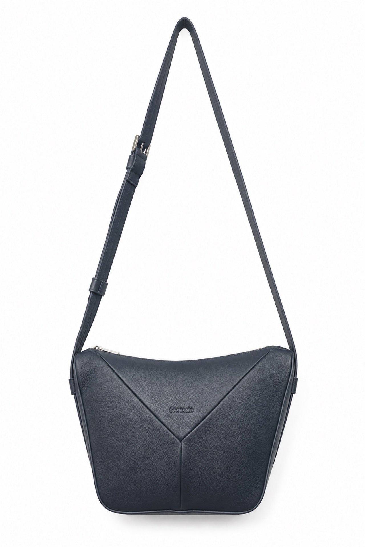 Ecotorie Lotta Leather Crossbody/X-Body Bag Black