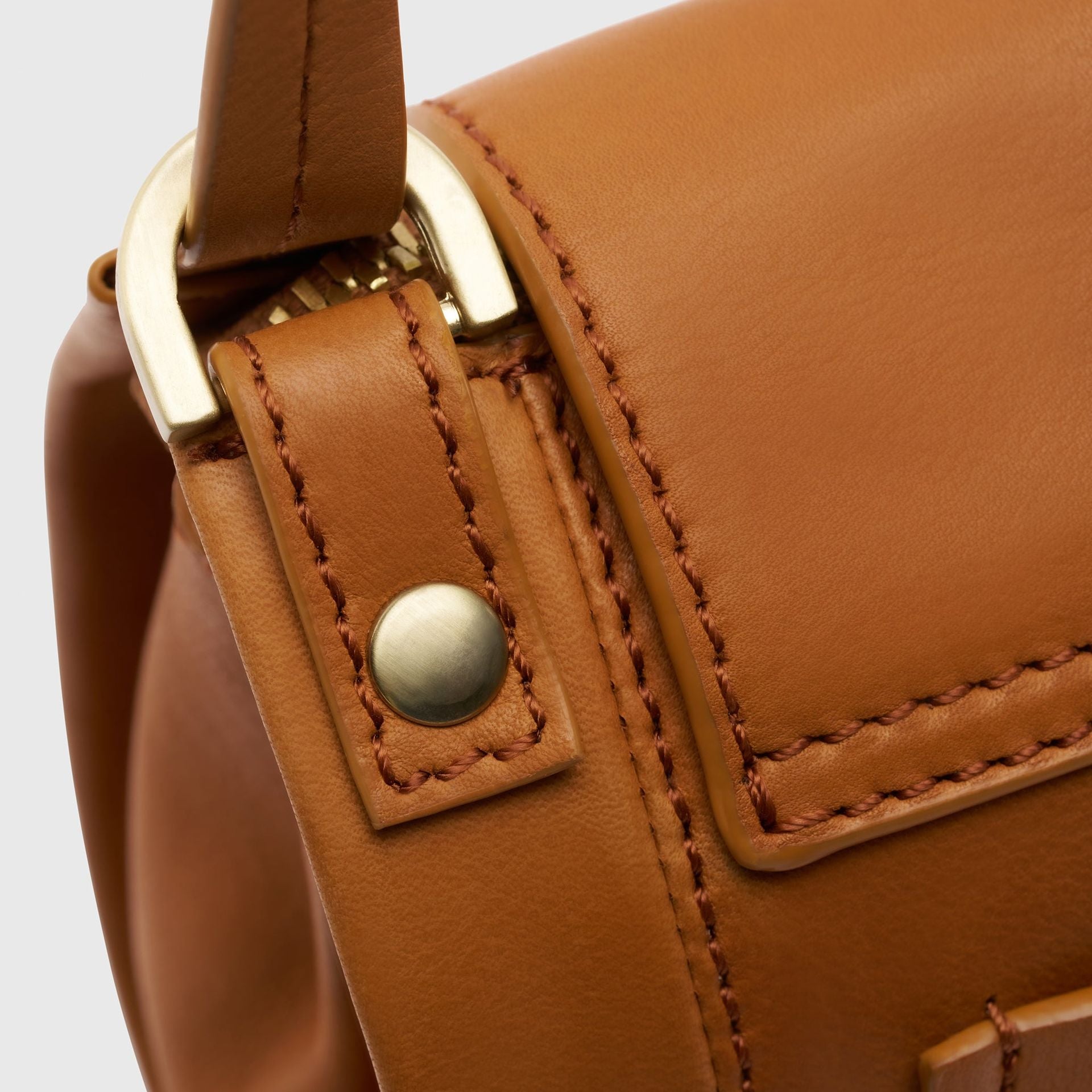 Ecotorie Nora Leather Crossbody Bag Caramel