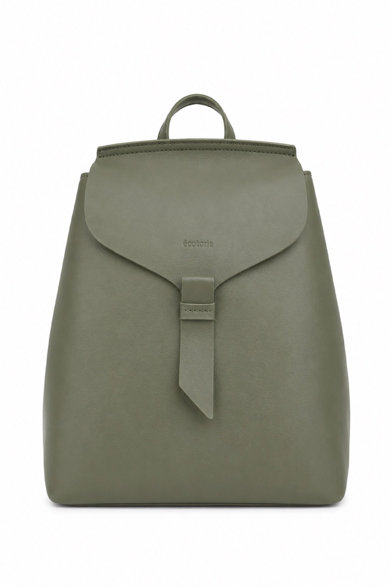 Ecotorie Clementine Leather Backpack Dark Moss