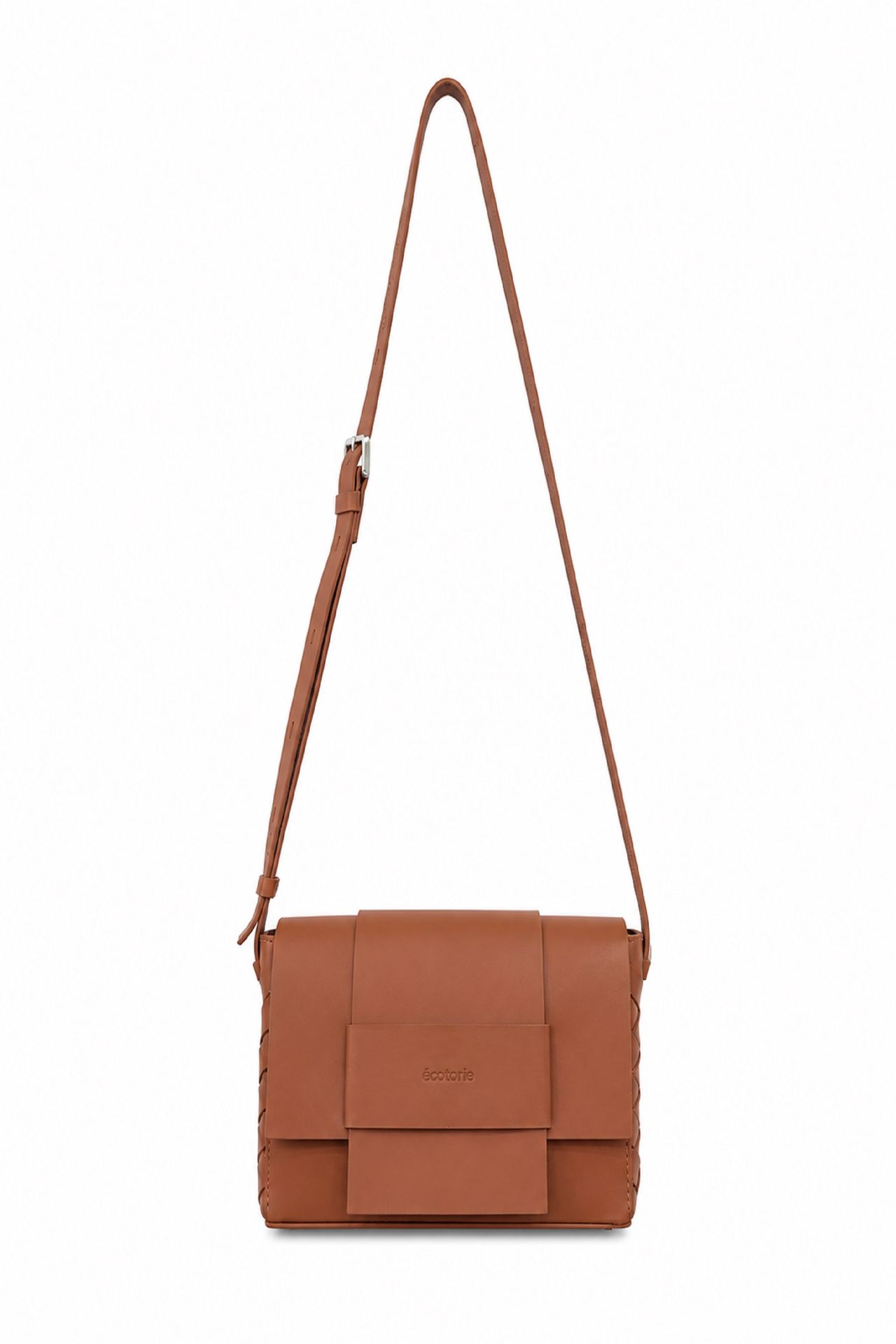 Ecotorie Iris Leather Crossbody bag Black
