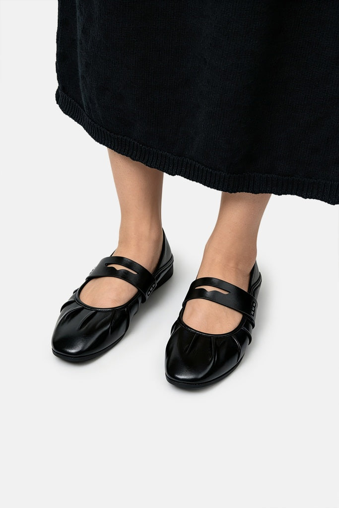 JELAVU Blair Penny Loafer Ballet Flat in Black - image 5