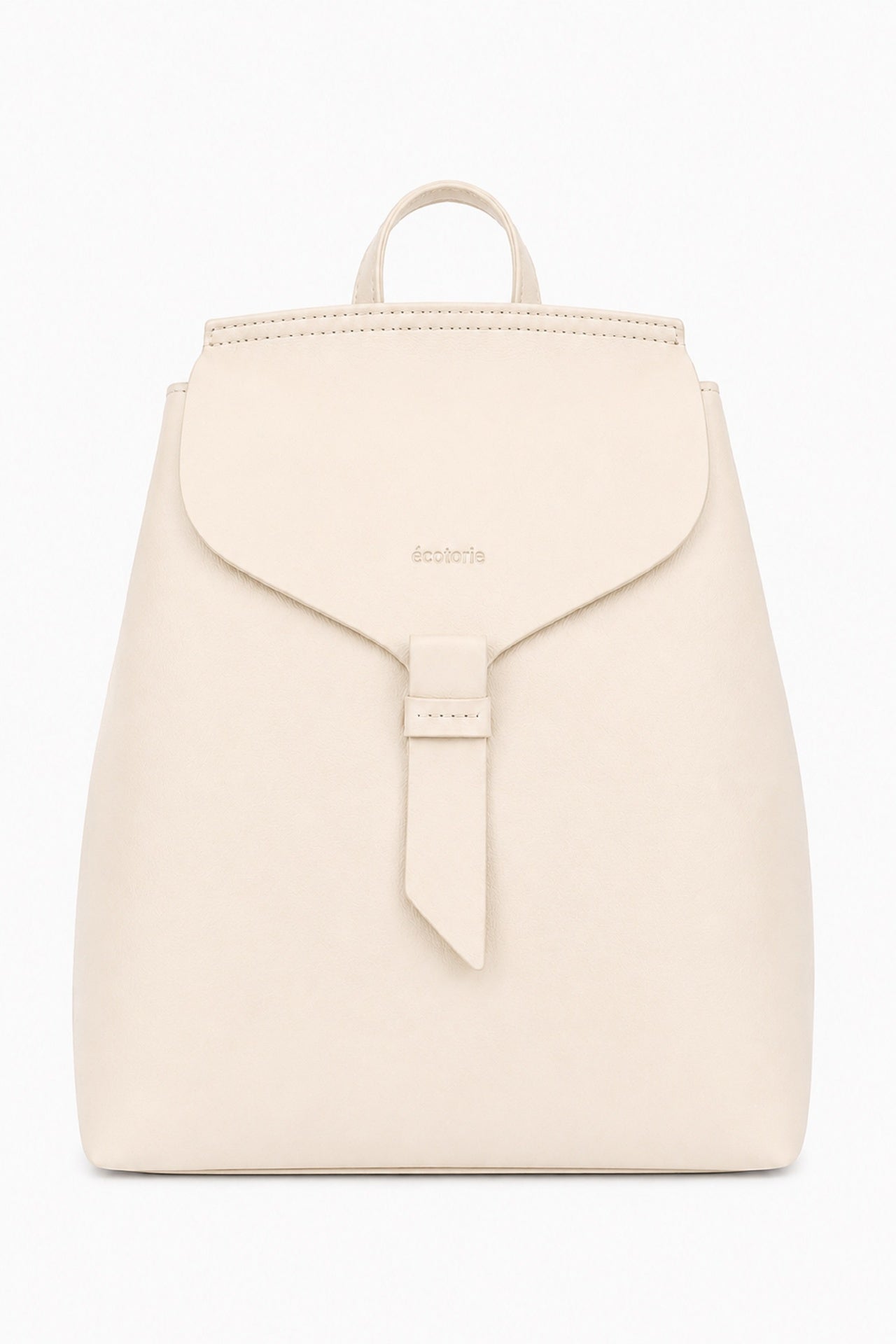 Ecotorie Clementine Leather Backpack Warm White