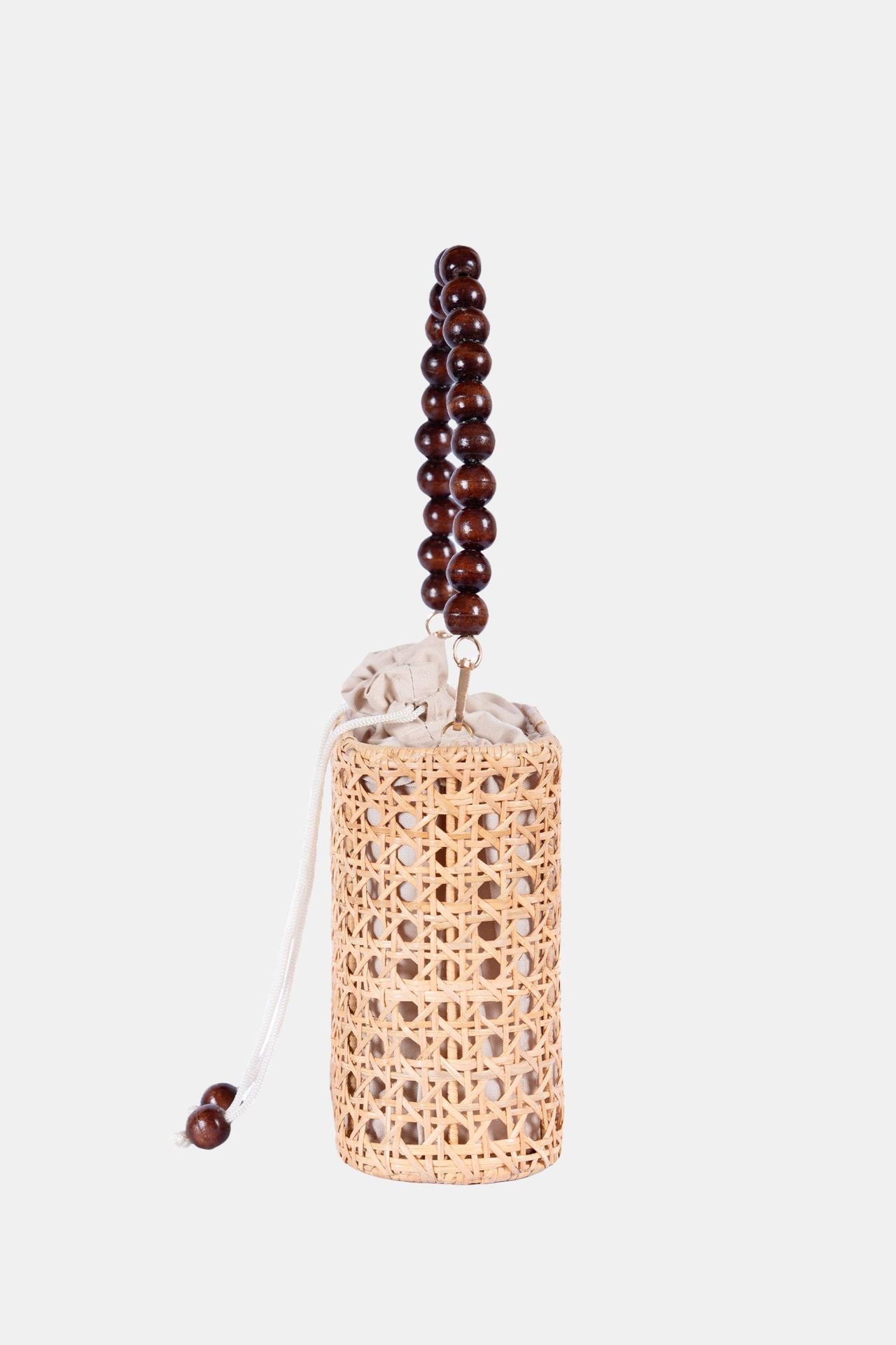 Jelavu - Amalfee Natural/Wood Bead Small Satchel