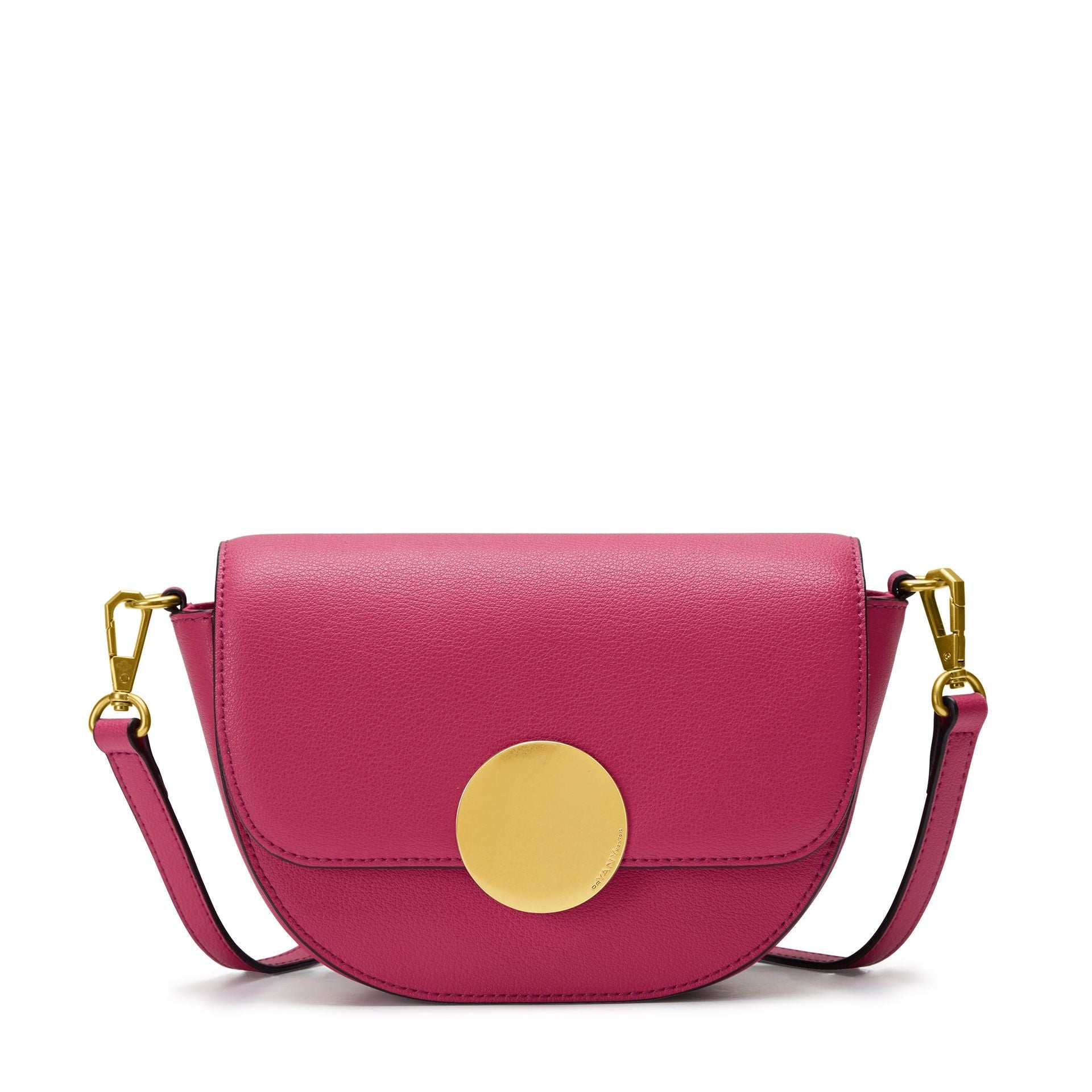 Oryany - Lottie Saddle Crossbody Small Handbags - Raspberry Leather