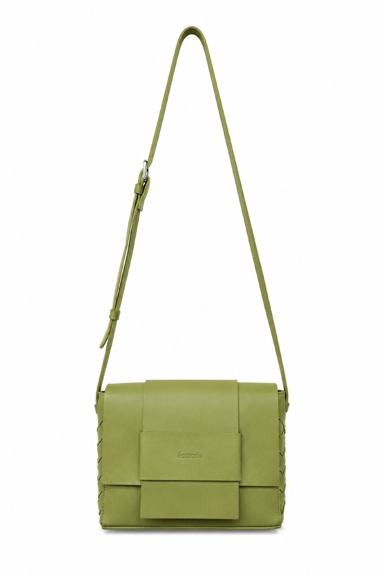 Ecotorie Iris Leather Crossbody bag Sea Kelp