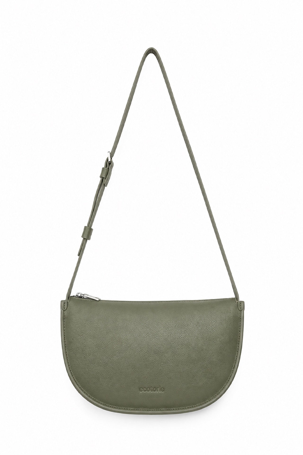 Ecotorie Dora Leather Crossbody Bag Dark Moss