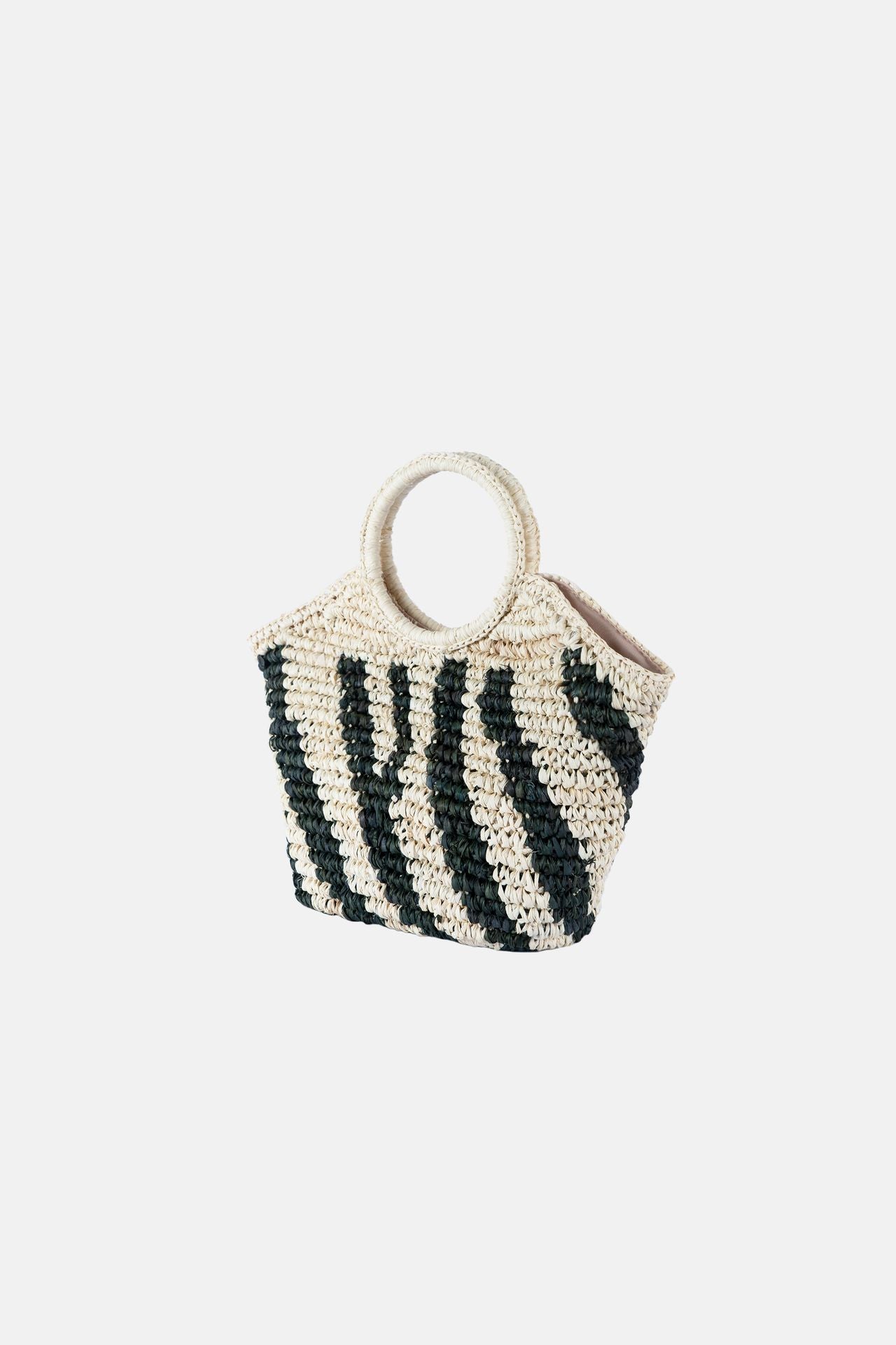 Jelavu - Naomi Natural / Black Satchel Bag