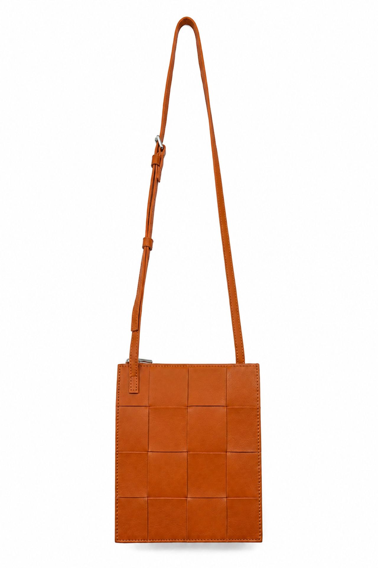 Ecotorie Polly woven crossbody bag Caramel