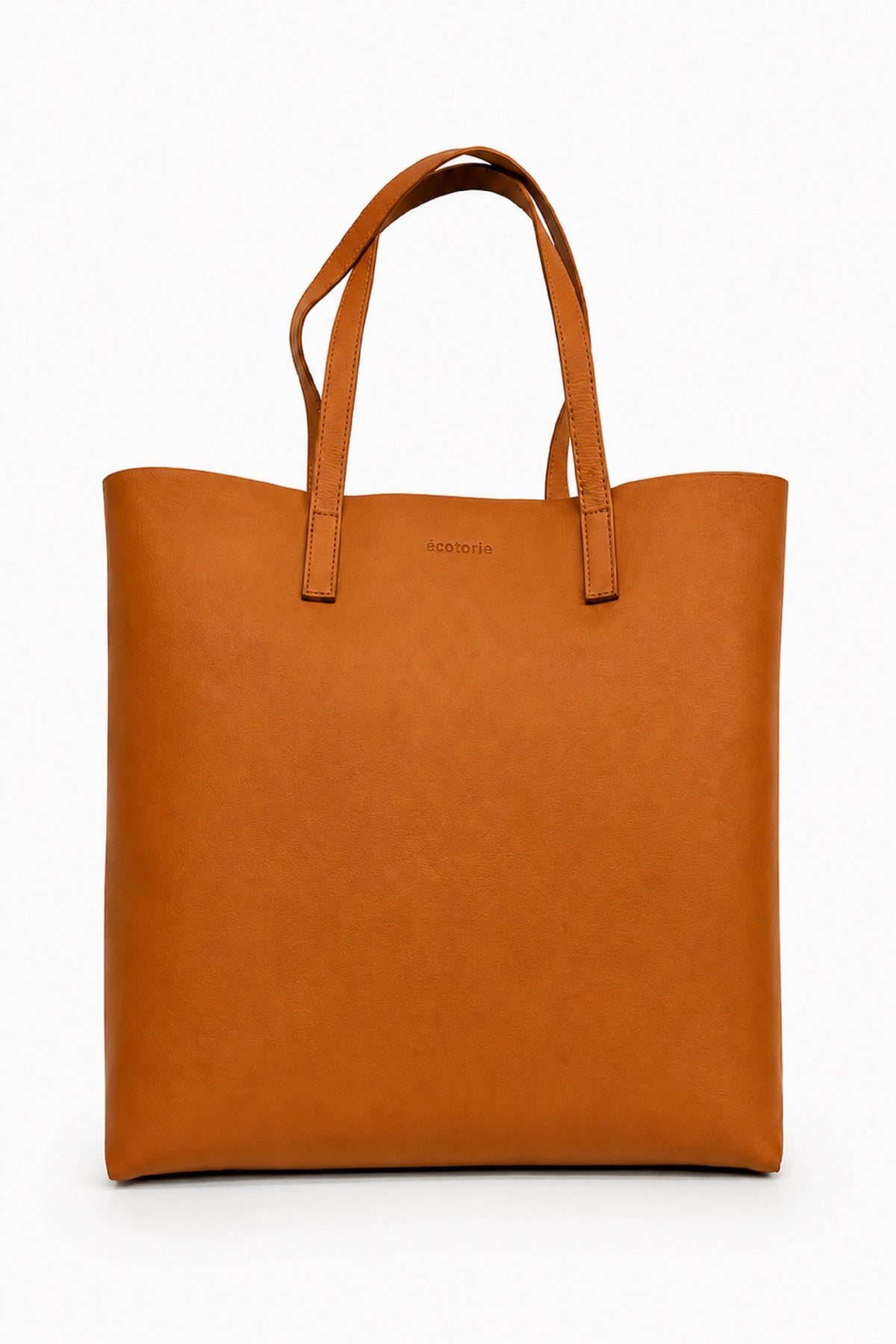 Ecotorie Agatha Leather Tote Bag-Caramel