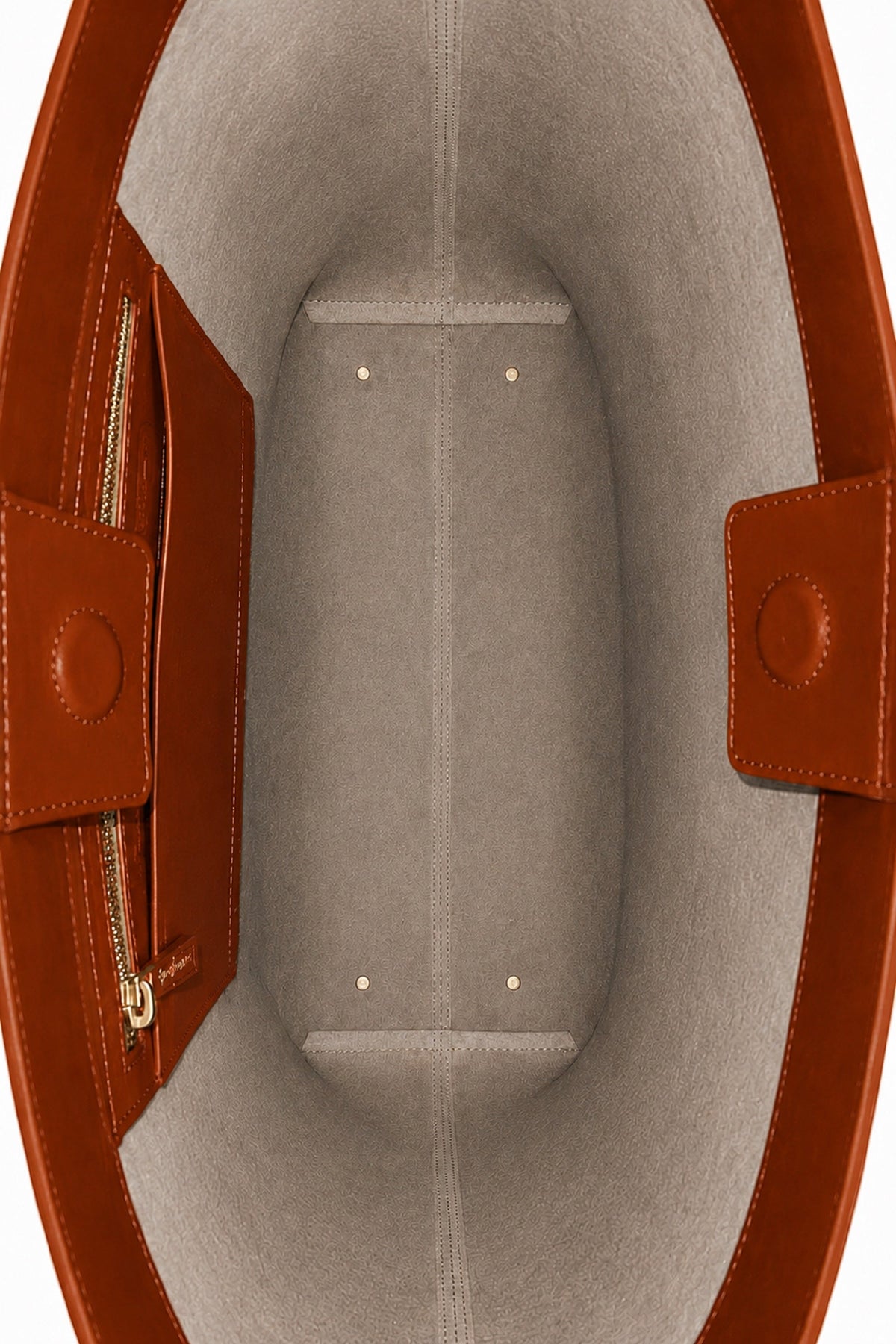 Ecotorie Agatha Leather Tote Bag-Rust