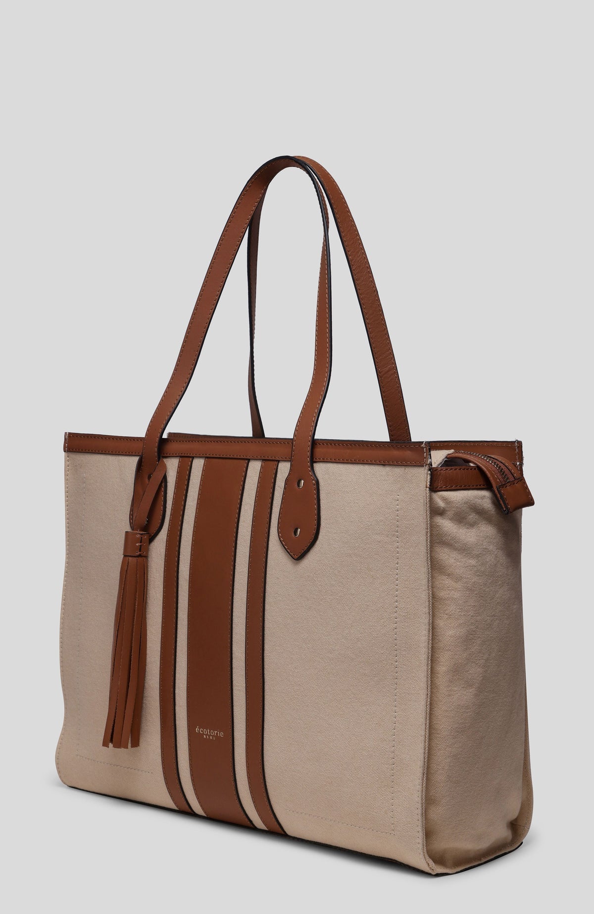 Ecotorie Springhill Canvas & Leather Tote Bag in Tan - image 3