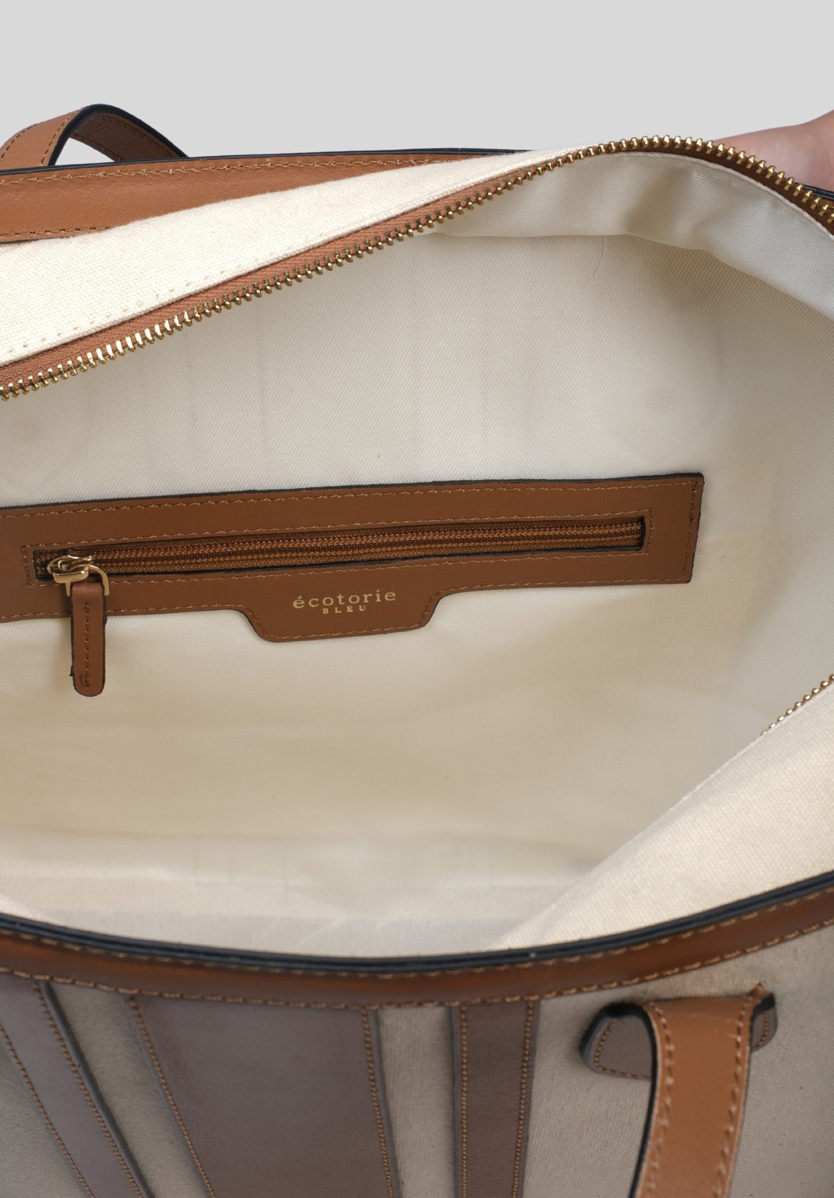 Ecotorie Springhill Canvas & Leather Tote Bag in Tan - image 5