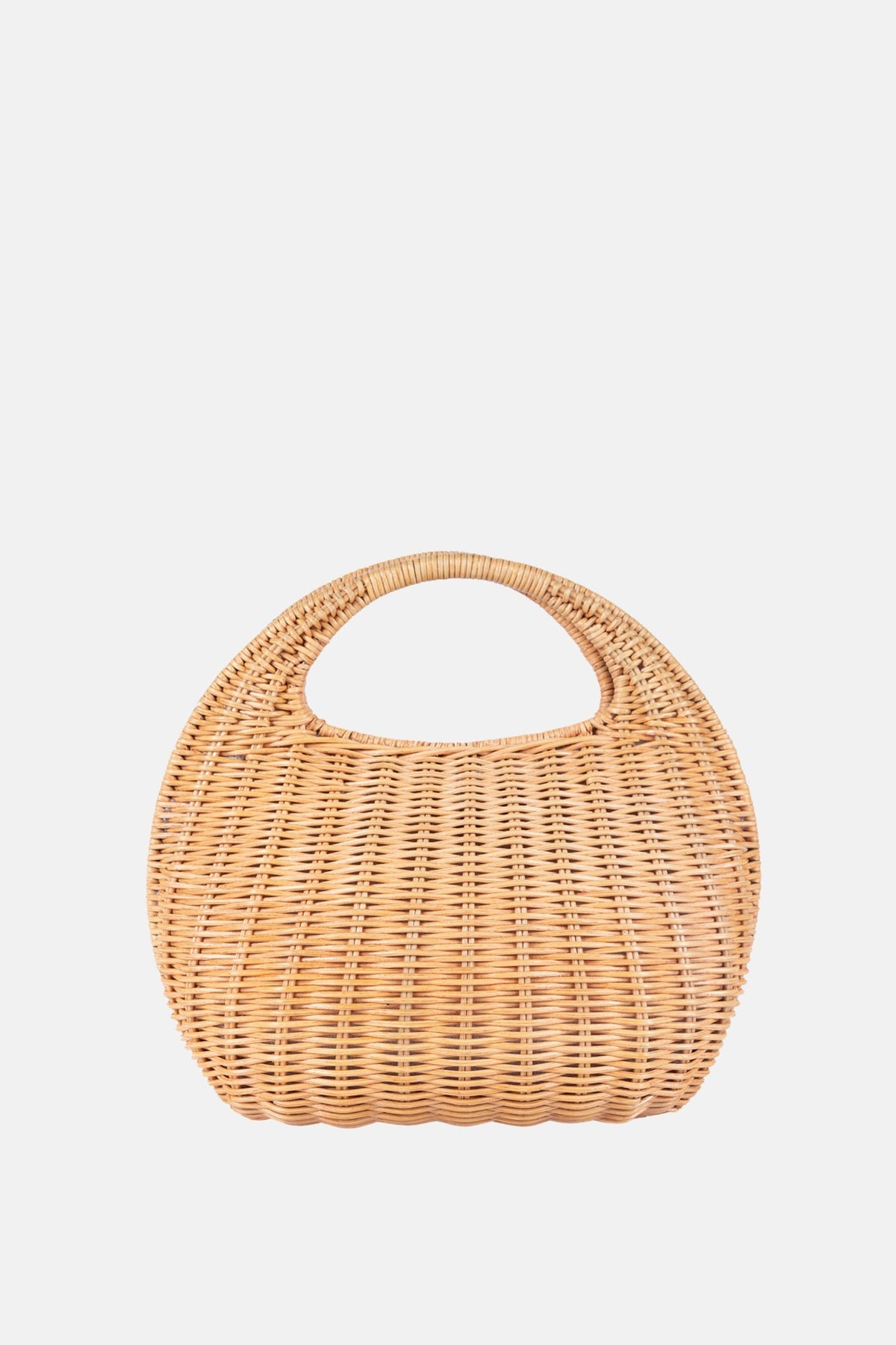 Ayla Rattan Small Satchel