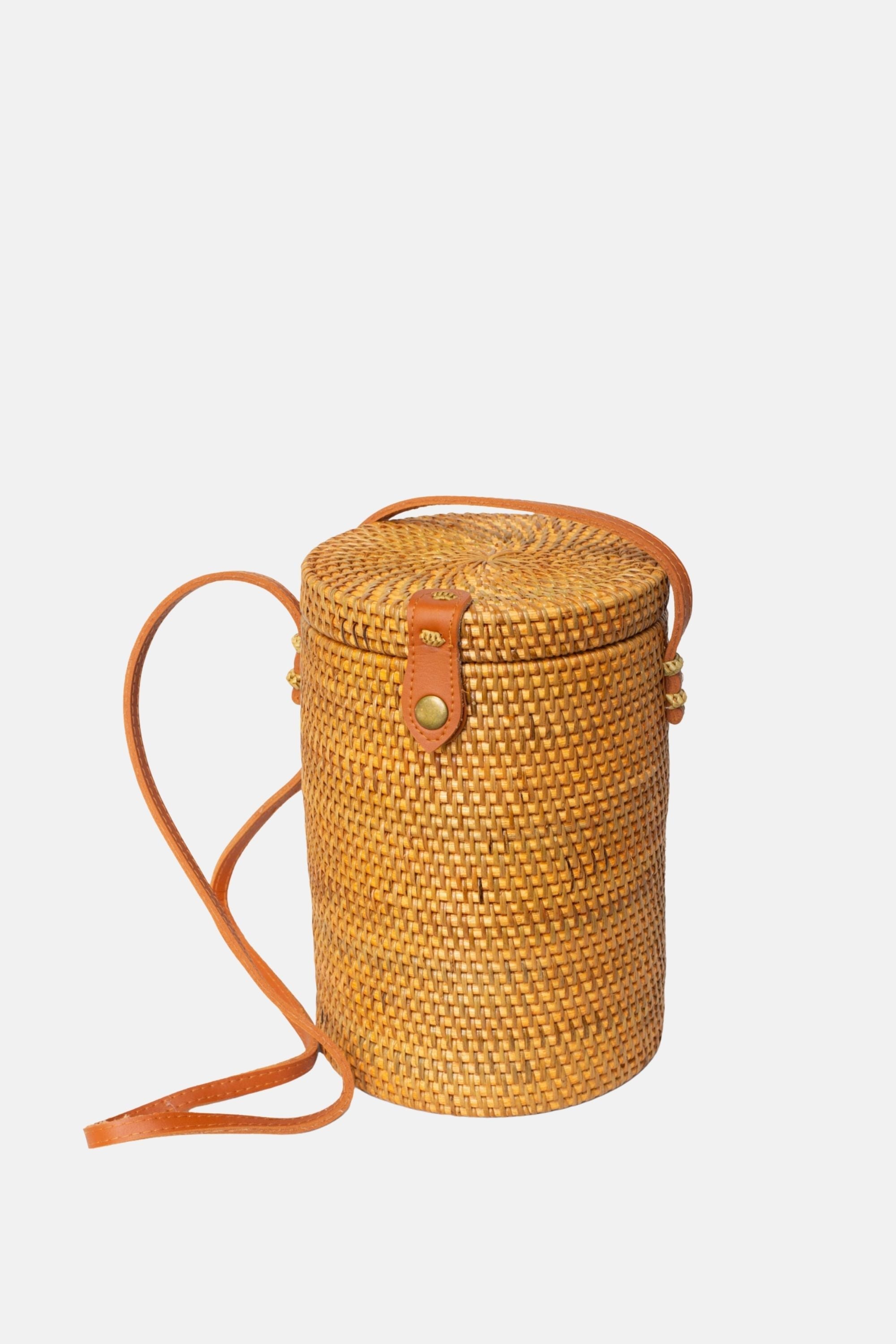 Jelavu - Zuma Rattan Large Crossbody - Tan
