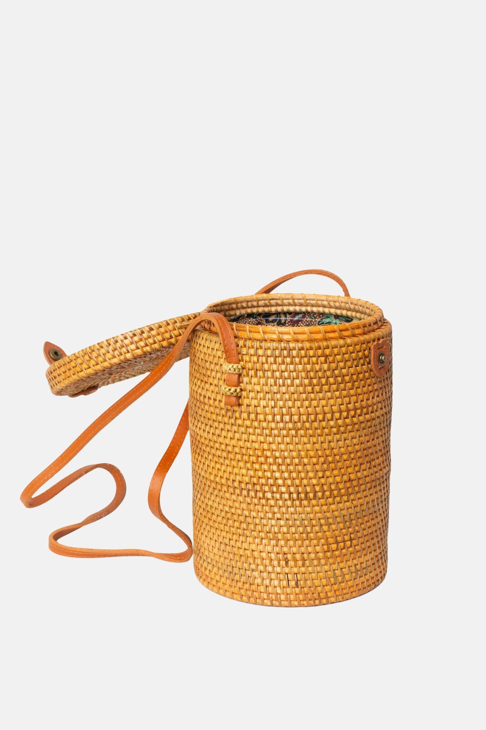 Jelavu - Zuma Rattan Large Crossbody - Tan