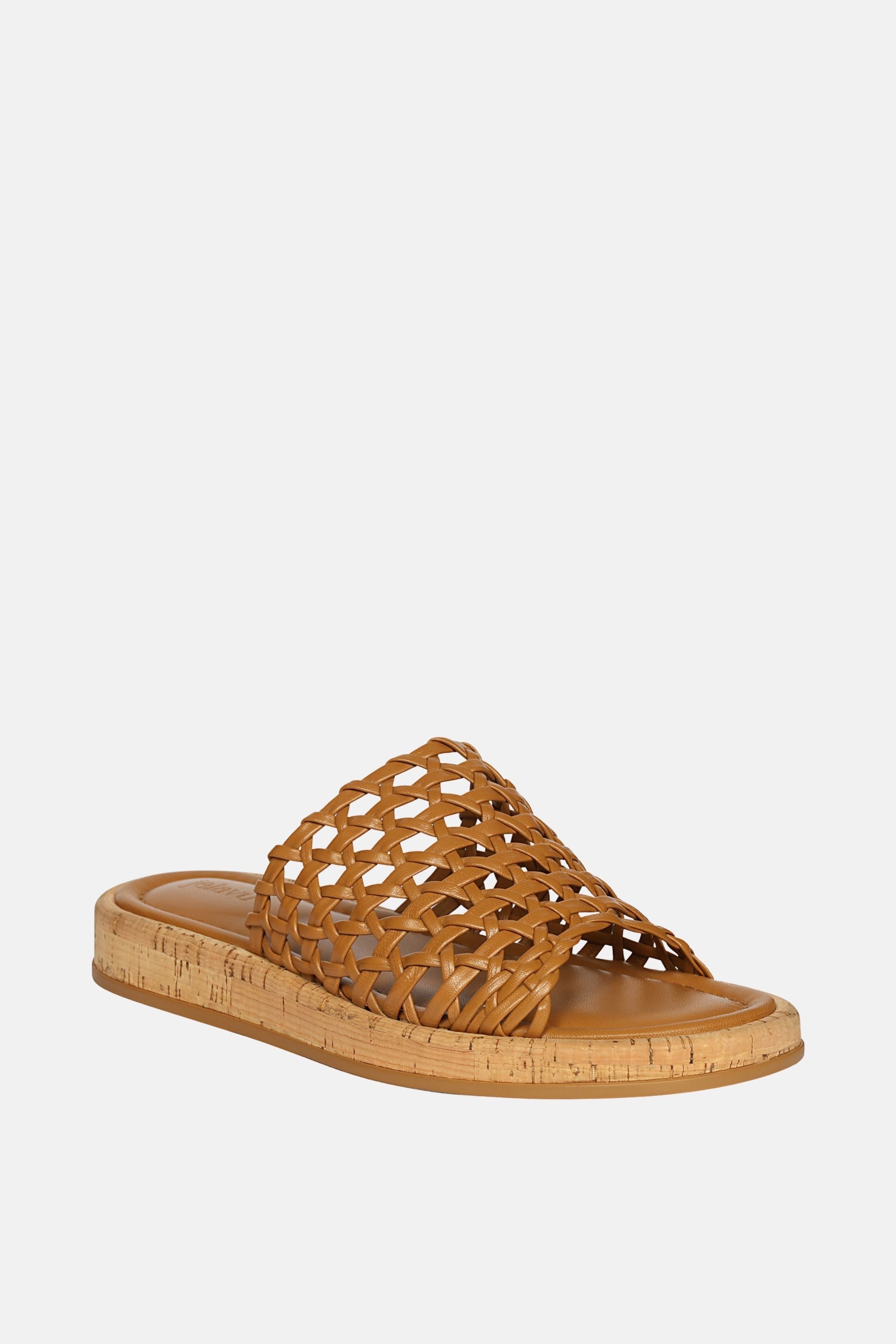 Jelavu -  Cloud Leather Woven Sandals -  Cognac Leather
