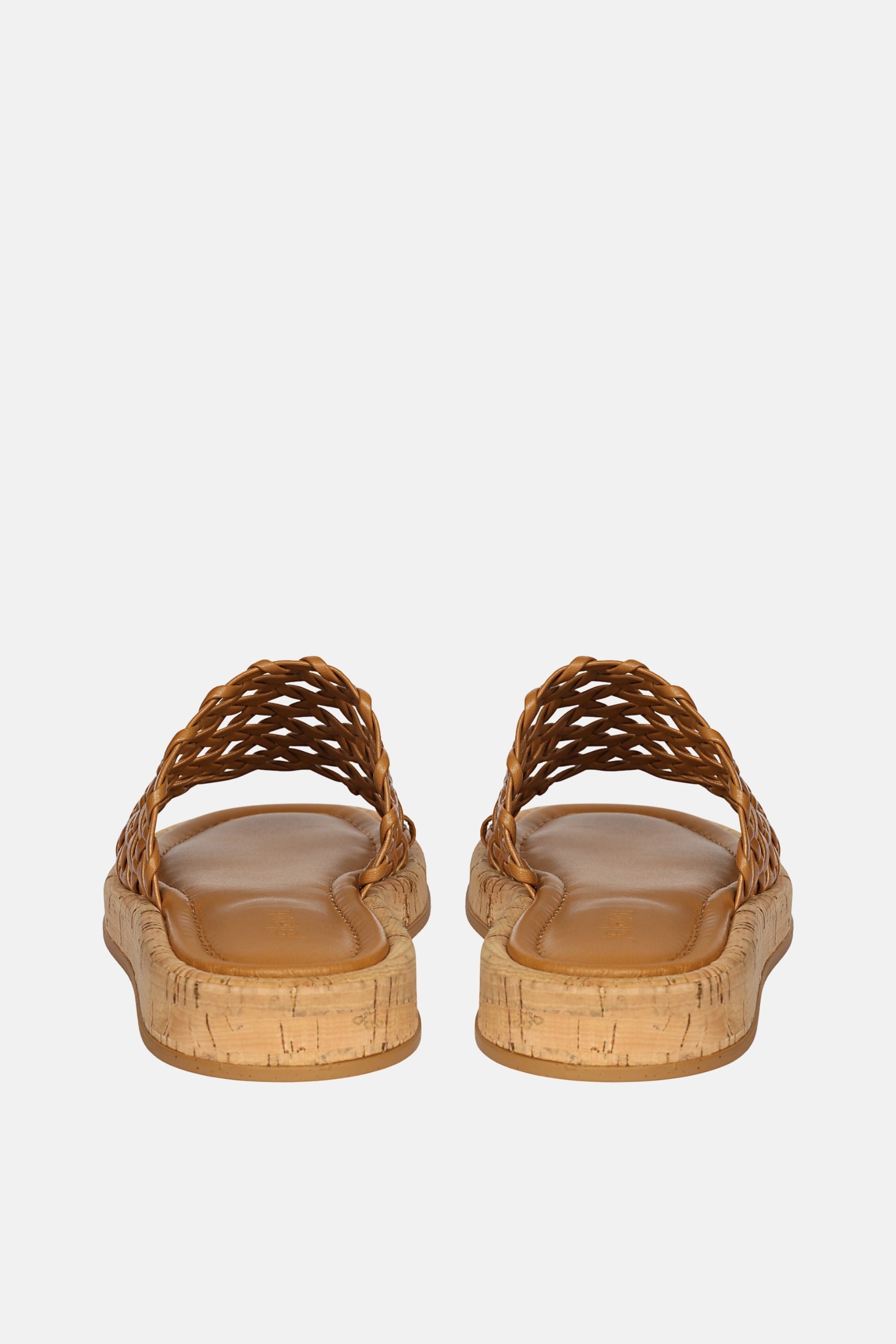 Jelavu -  Cloud Leather Woven Sandals -  Cognac Leather