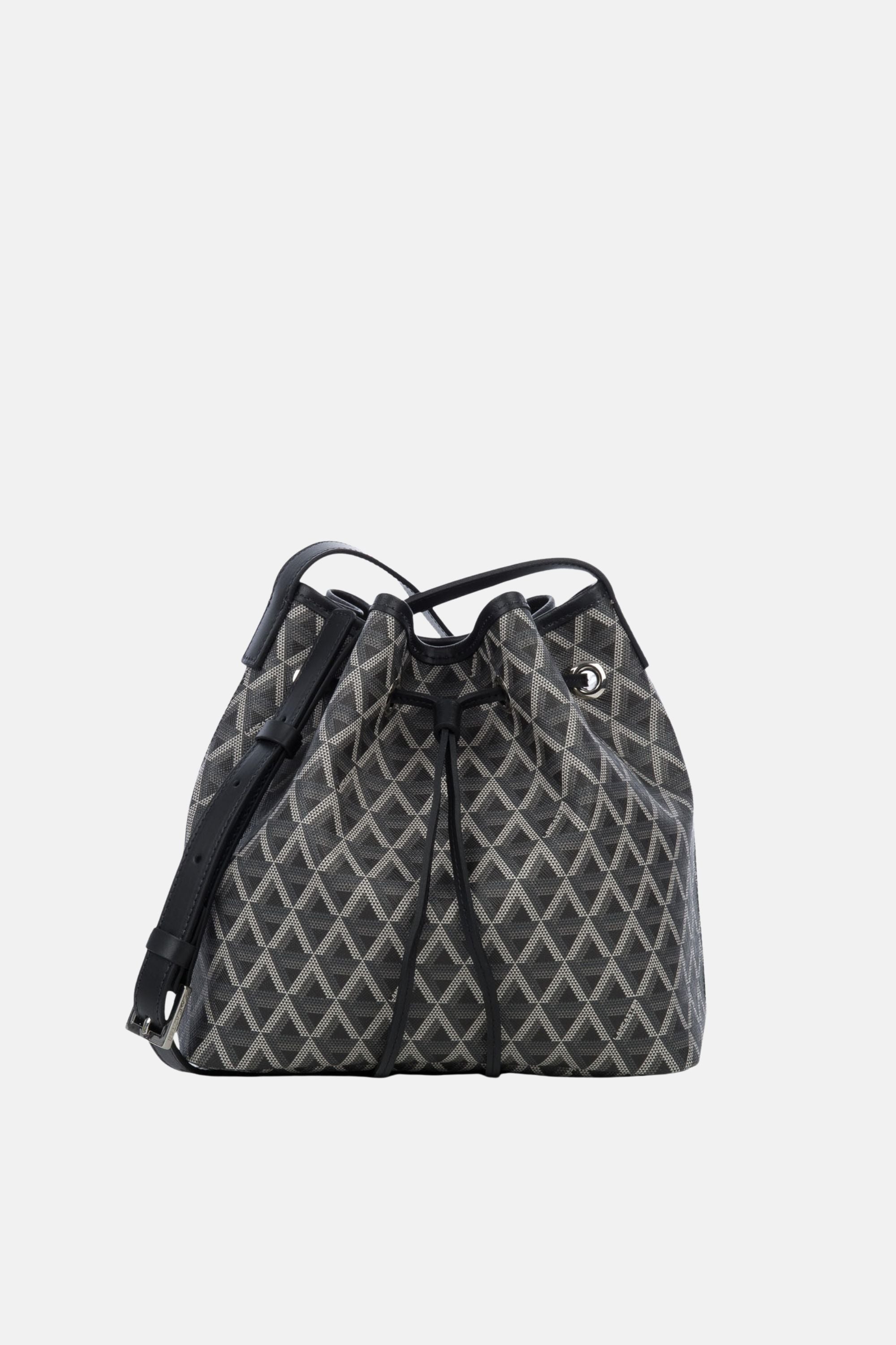 Lancaster Drawstring Bucket Bag Ikon Noir