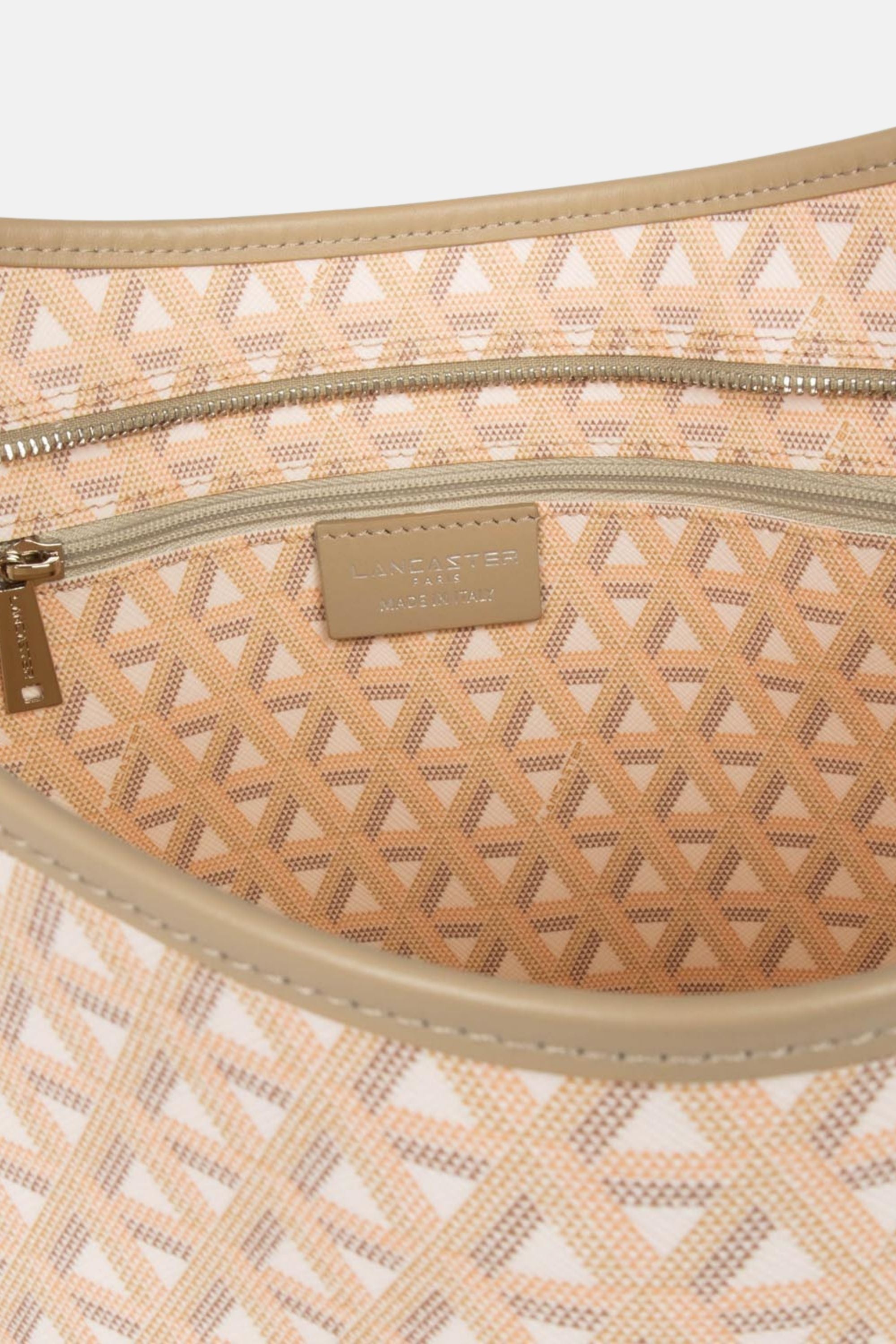 Lancaster Zipped Bucket Bag Ikon IT - Crossbody - Beige / One size