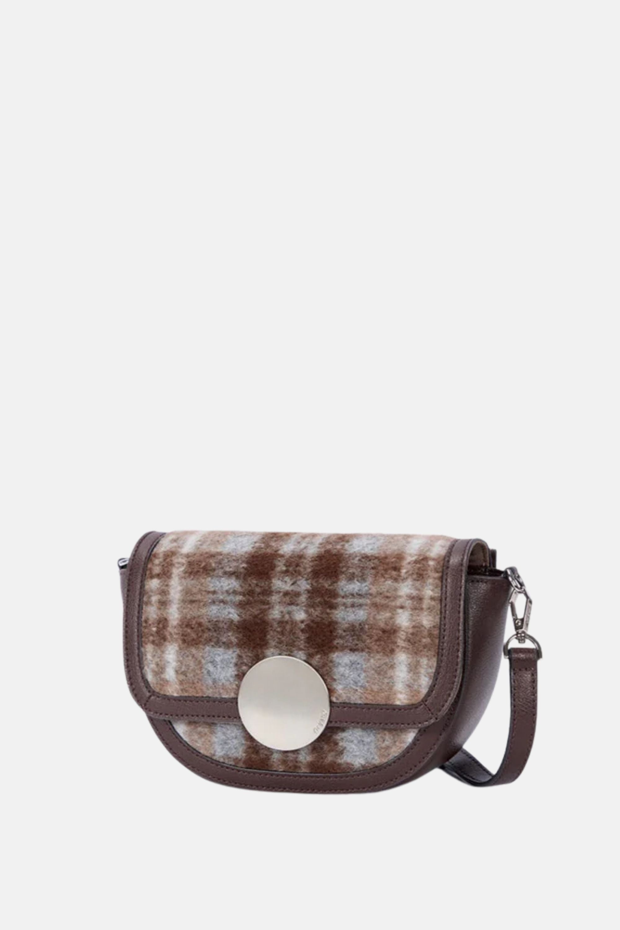 Oryany - Lottie Check Crossbody Small Handbags - Brown