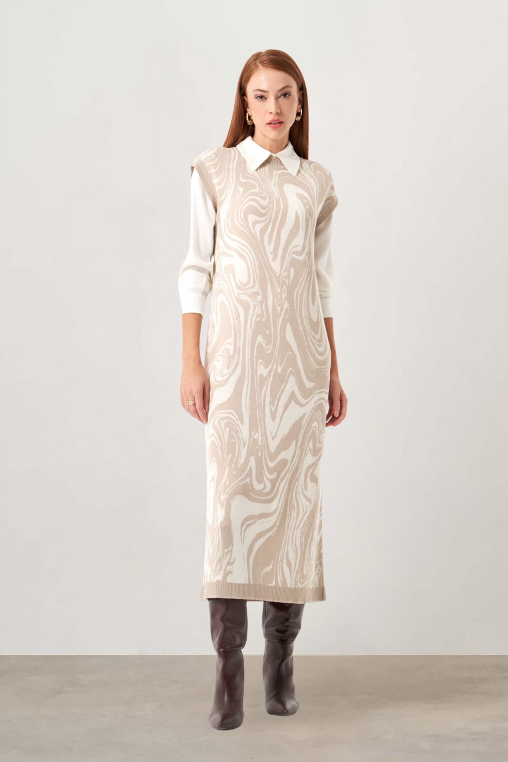 Mizalle - Dress Beige Apparel