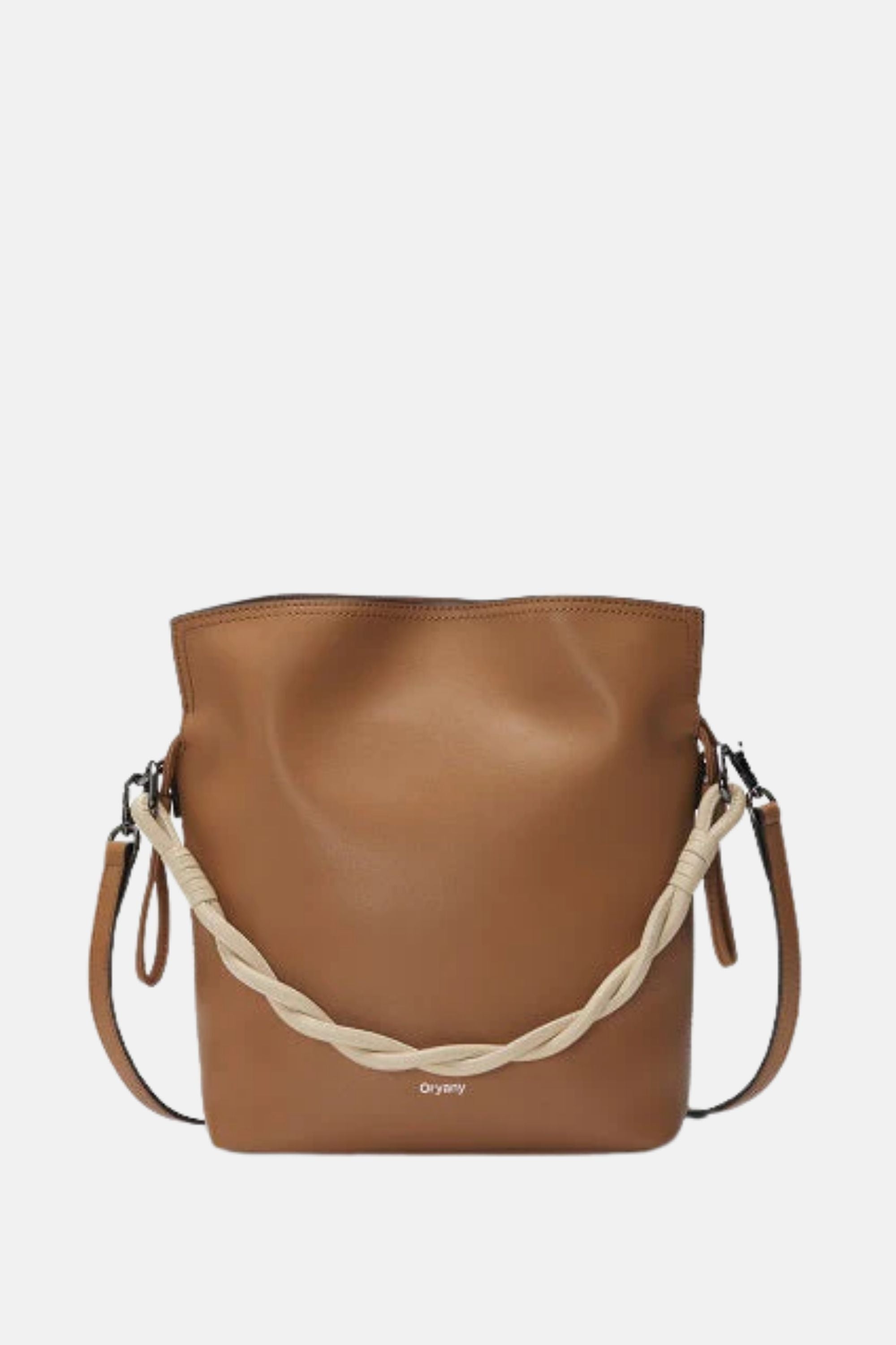 Oryany - Madeleine Bucket Medium Crossbody Handbags - Sand Brown