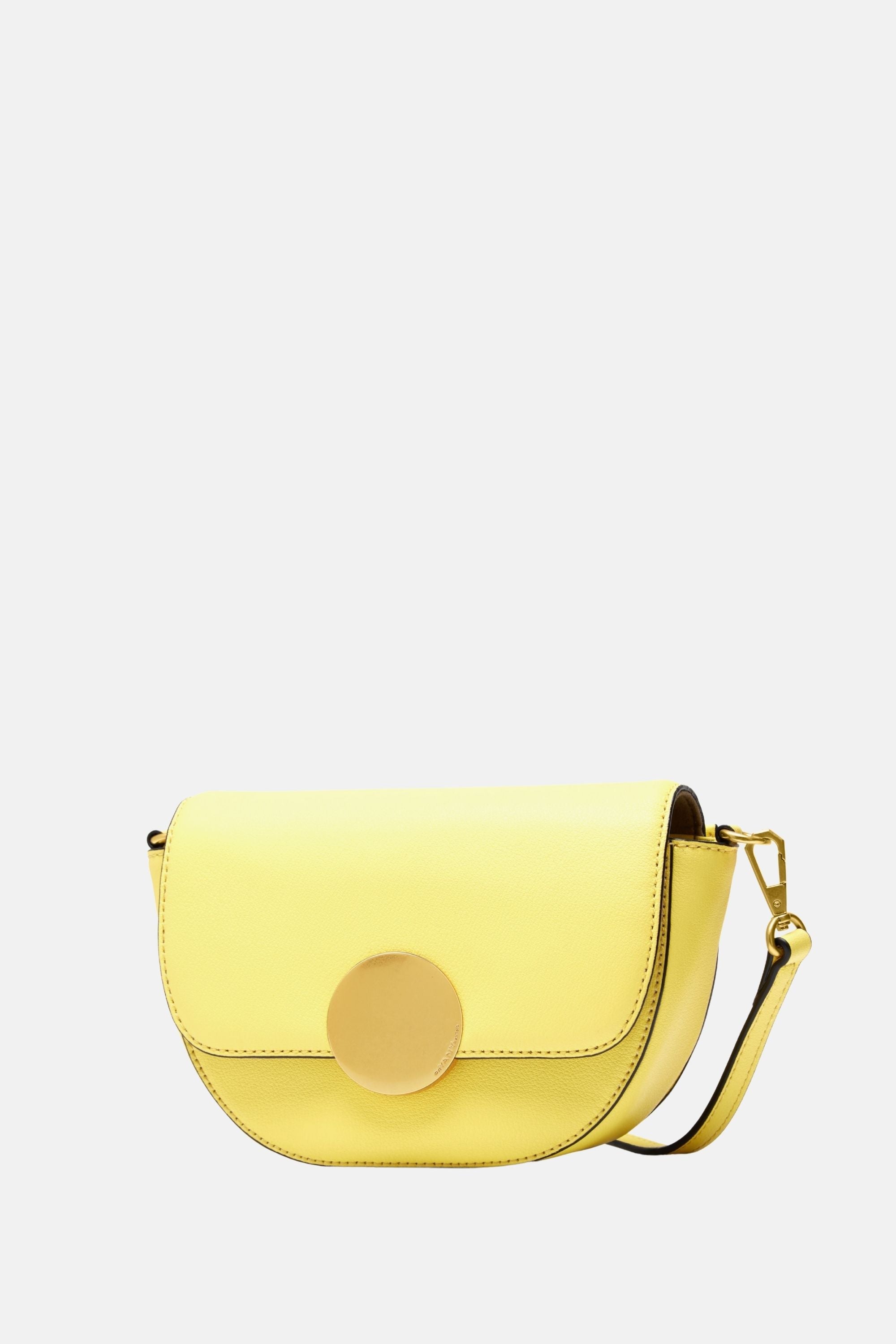 Oryany - Lottie Saddle Crossbody Small Handbags - Banana Leather