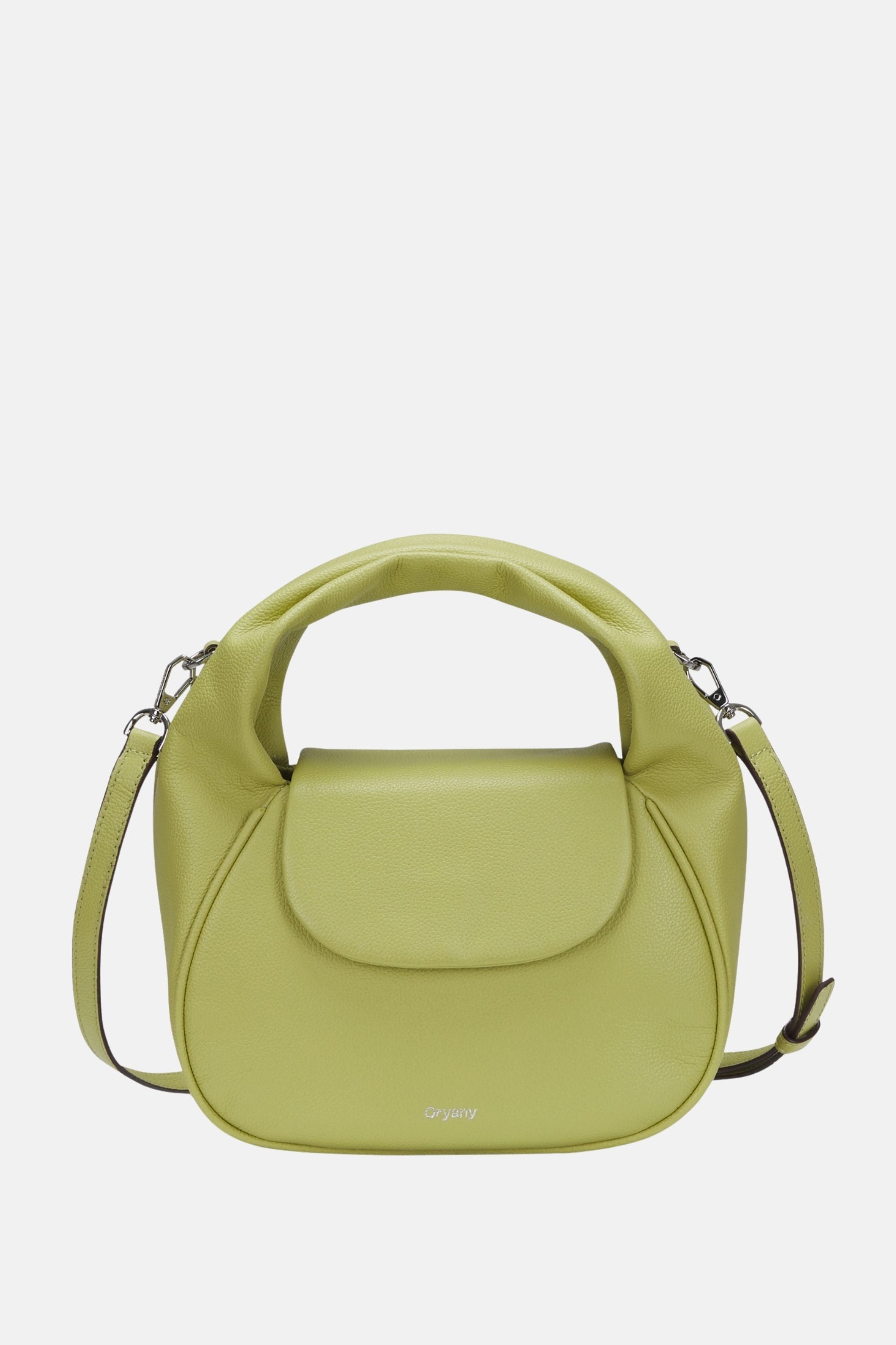 Oryany - Anaan Medium Satchel Tote – Top Handle Crossbody Bag - Sweet Green  Leather