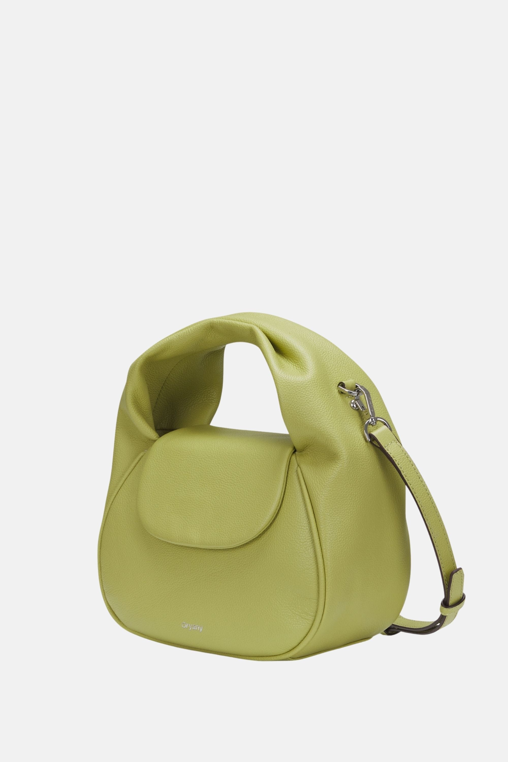 Oryany - Anaan Medium Satchel Tote – Top Handle Crossbody Bag - Sweet Green  Leather