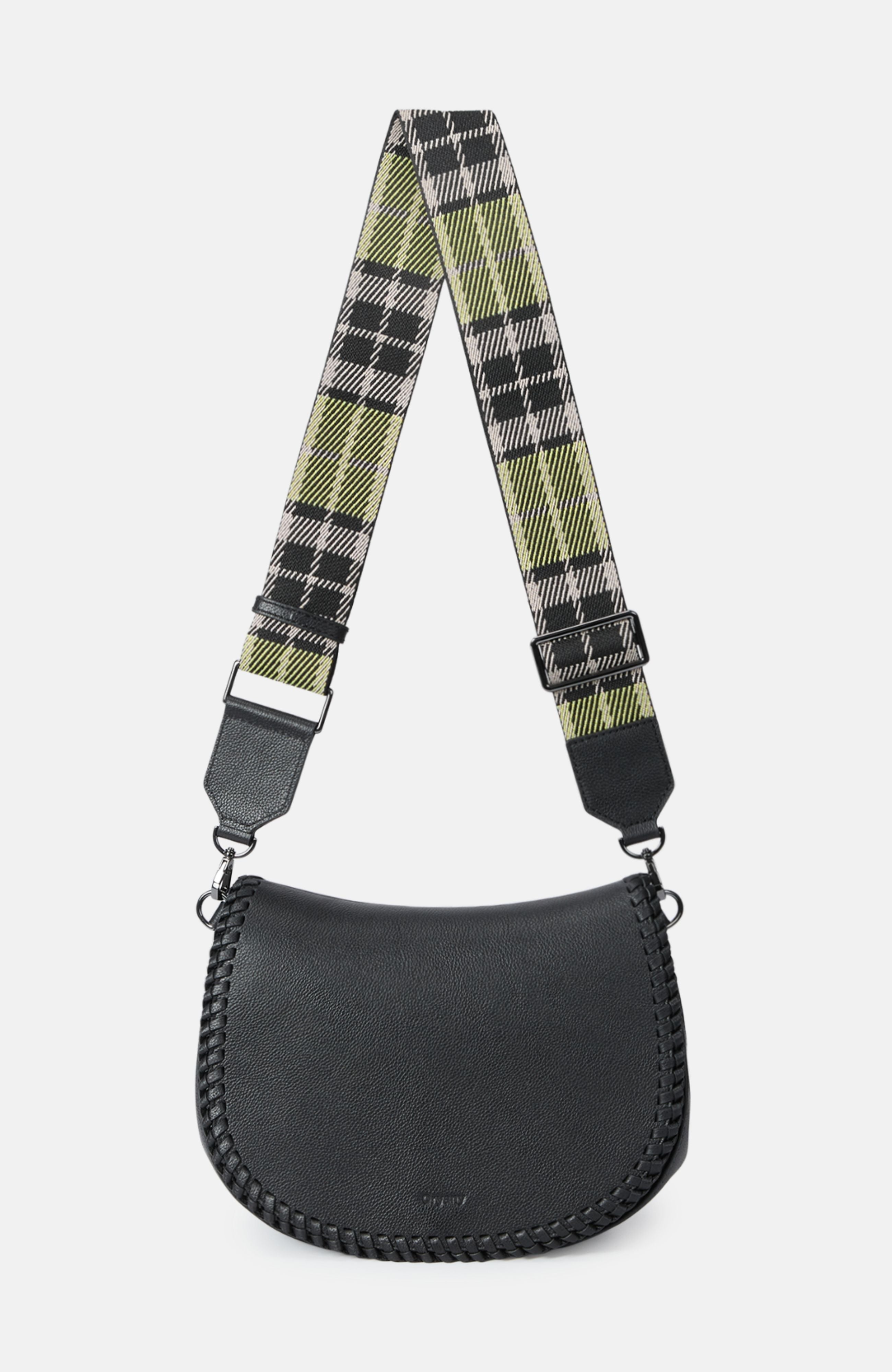 Oryany - Bentley Saddle Bag Medium - Black Leather