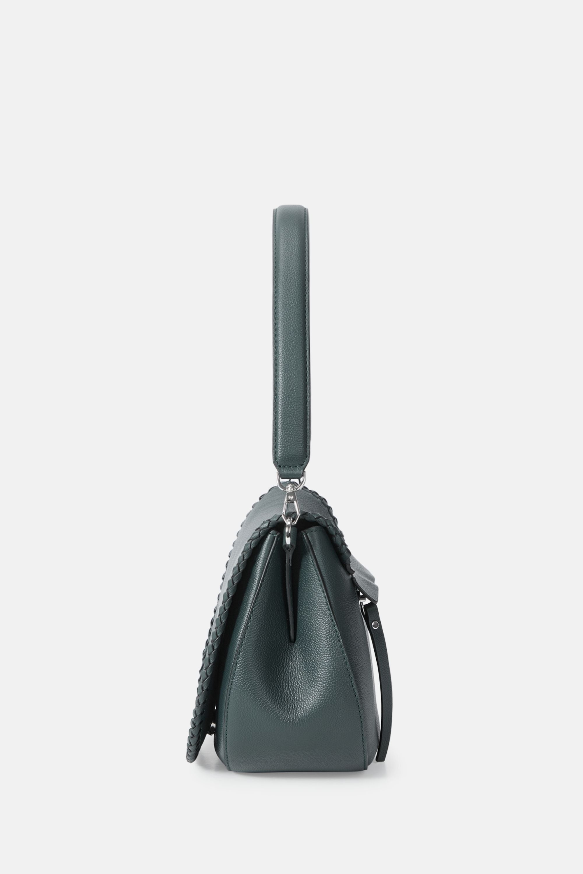 Oryany - Bentley Saddle Bag Medium - Deep Green Leather